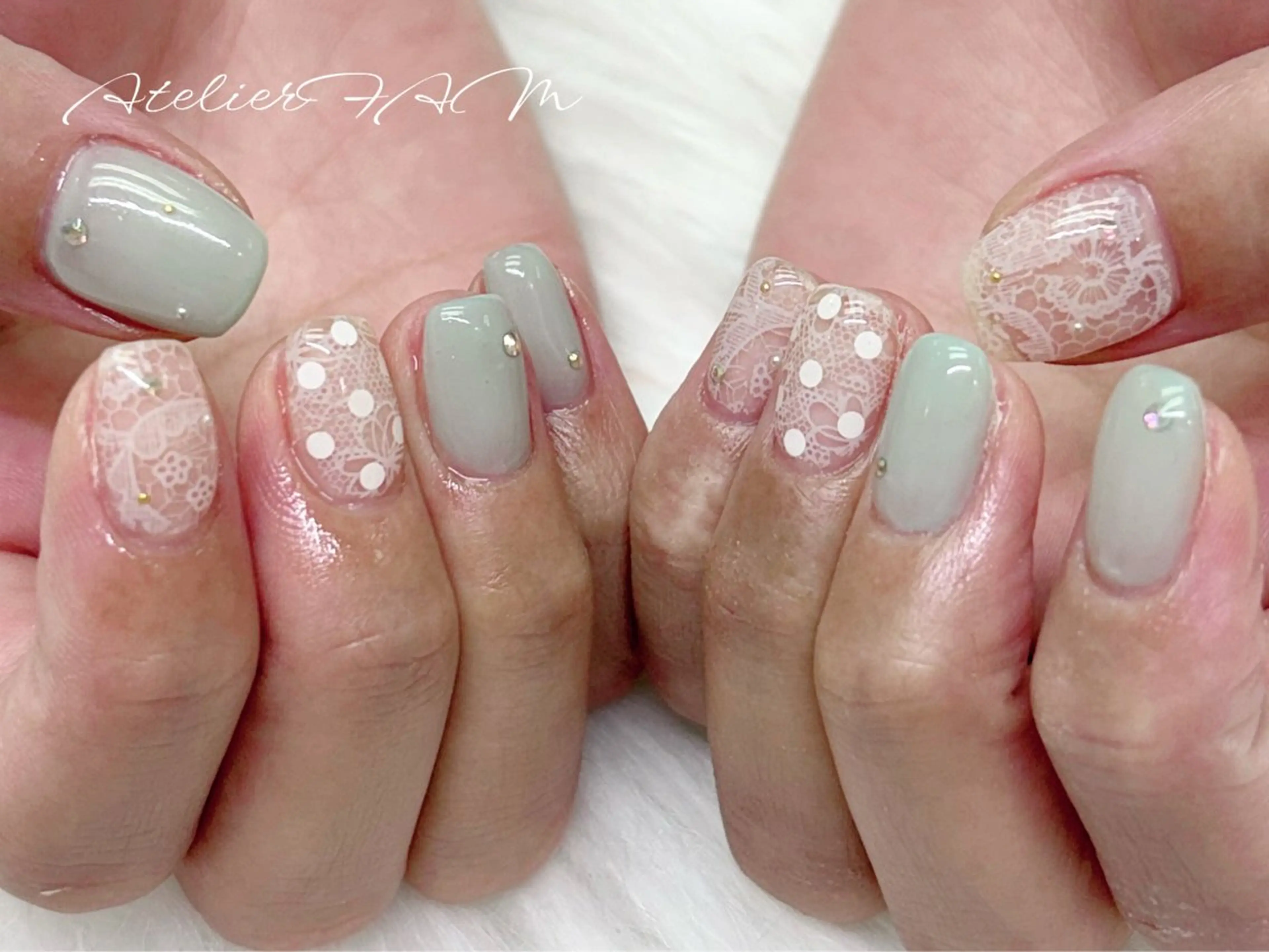 ネイル ハンドネイル nail&eyelashsalon atelier fam上本町店所属・アトリエ FAMのネイルデザイン