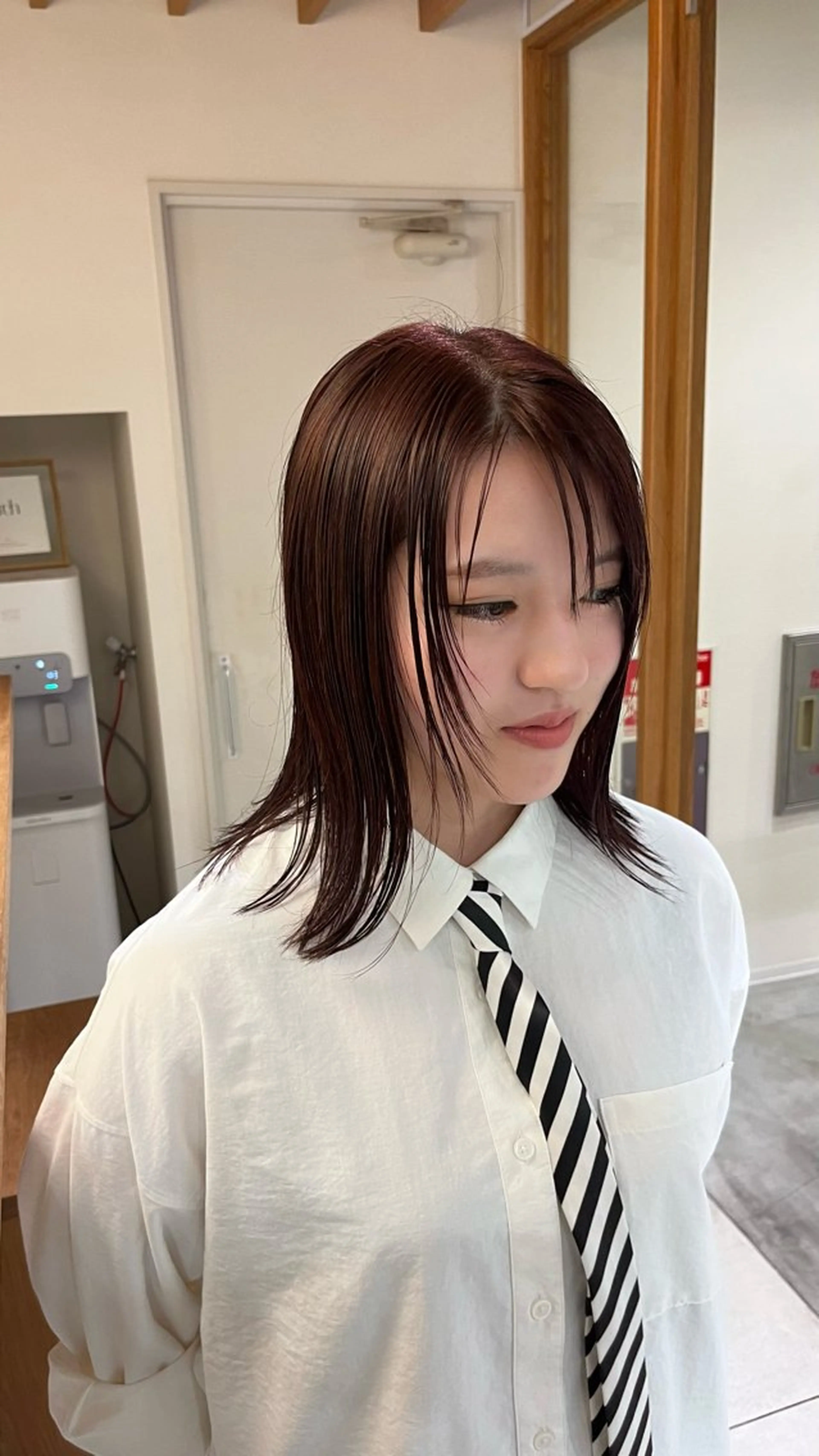 ミディアム カラー ヘアカラー パーマ/モデル募集 /フウカのヘアスタイル