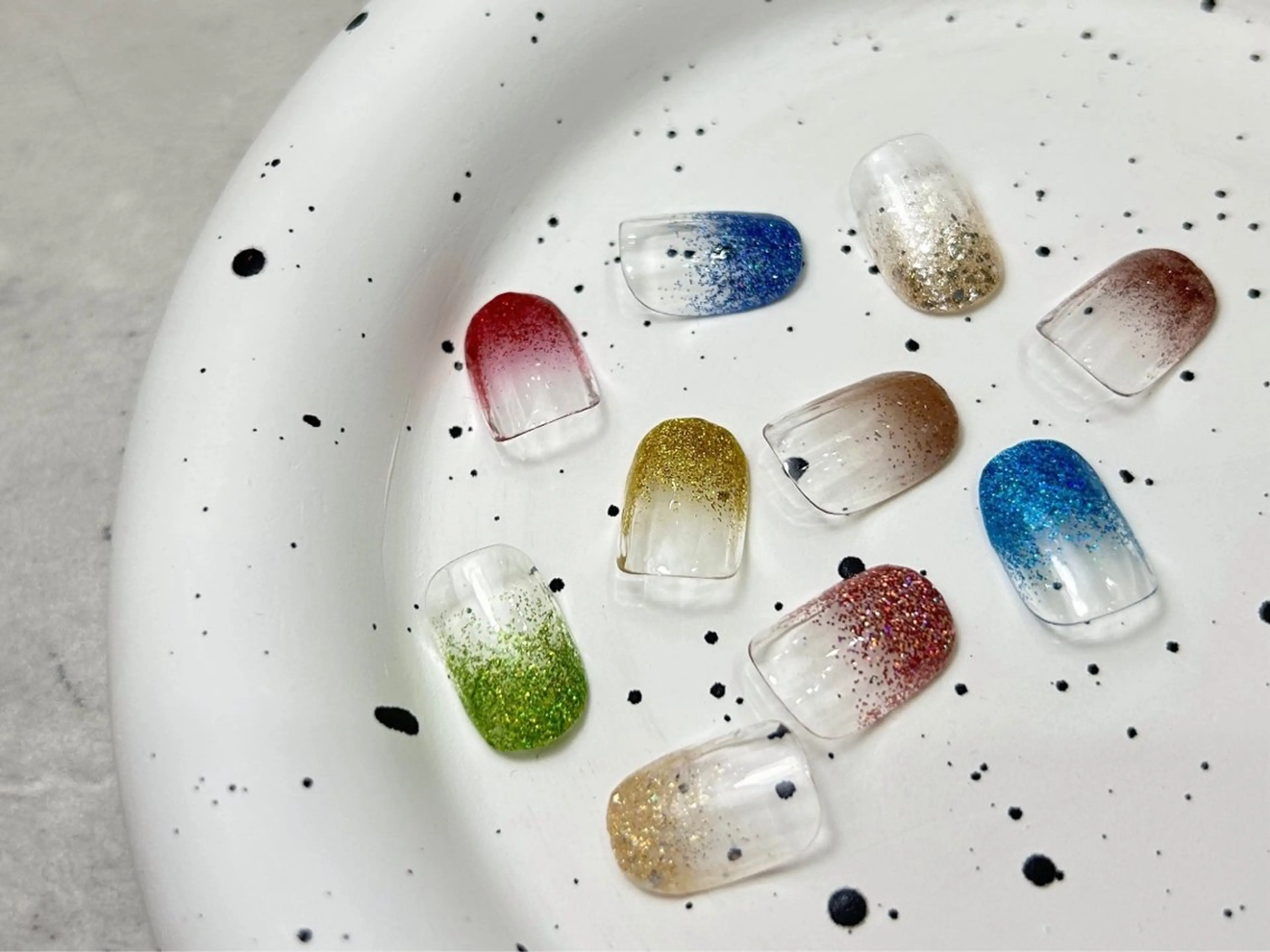 ラメグラデーションの写真