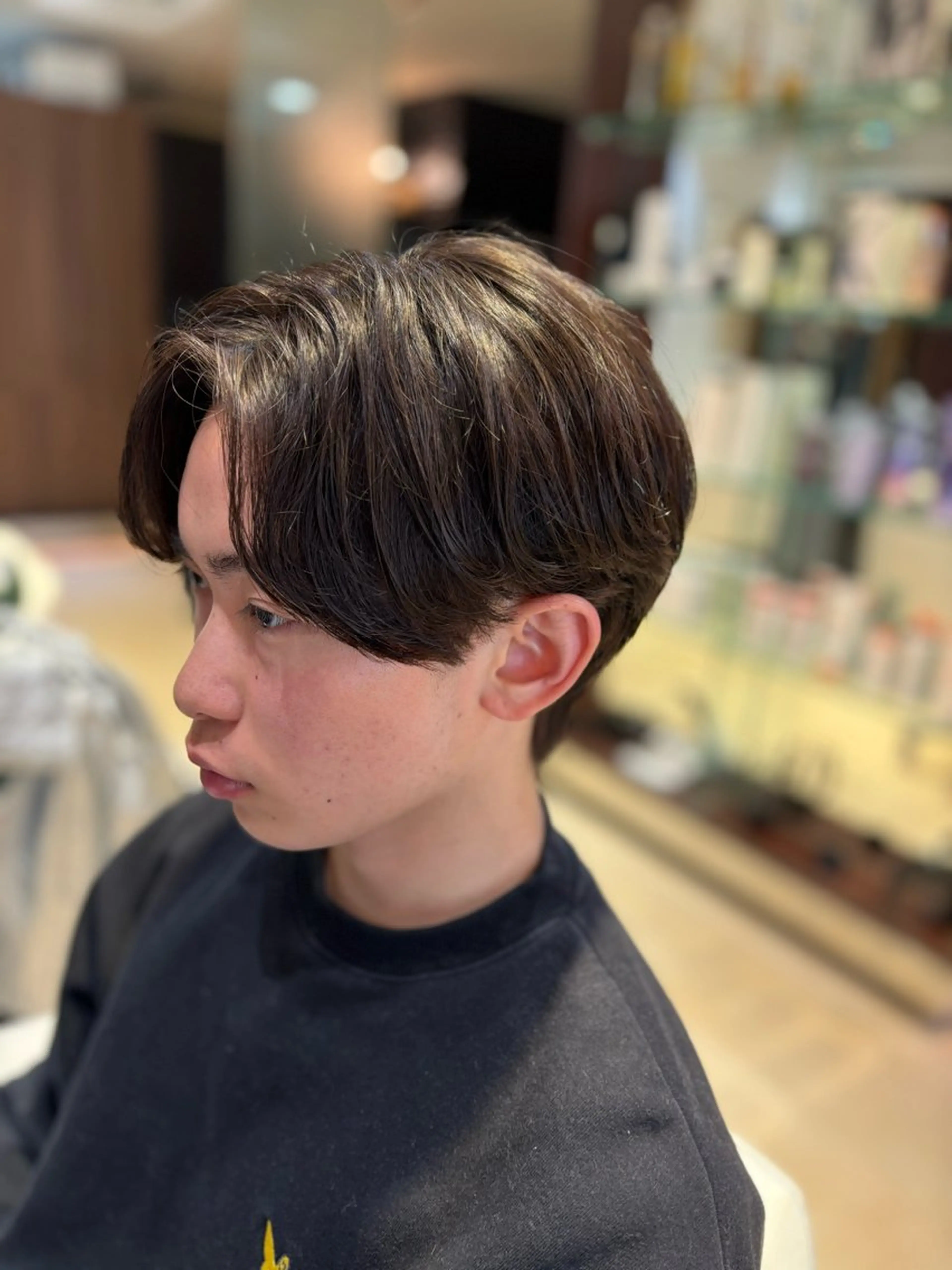 ショート パーマ メンズ カット パーマ カルマパーマ韓国ヘア shiryuのヘアスタイル