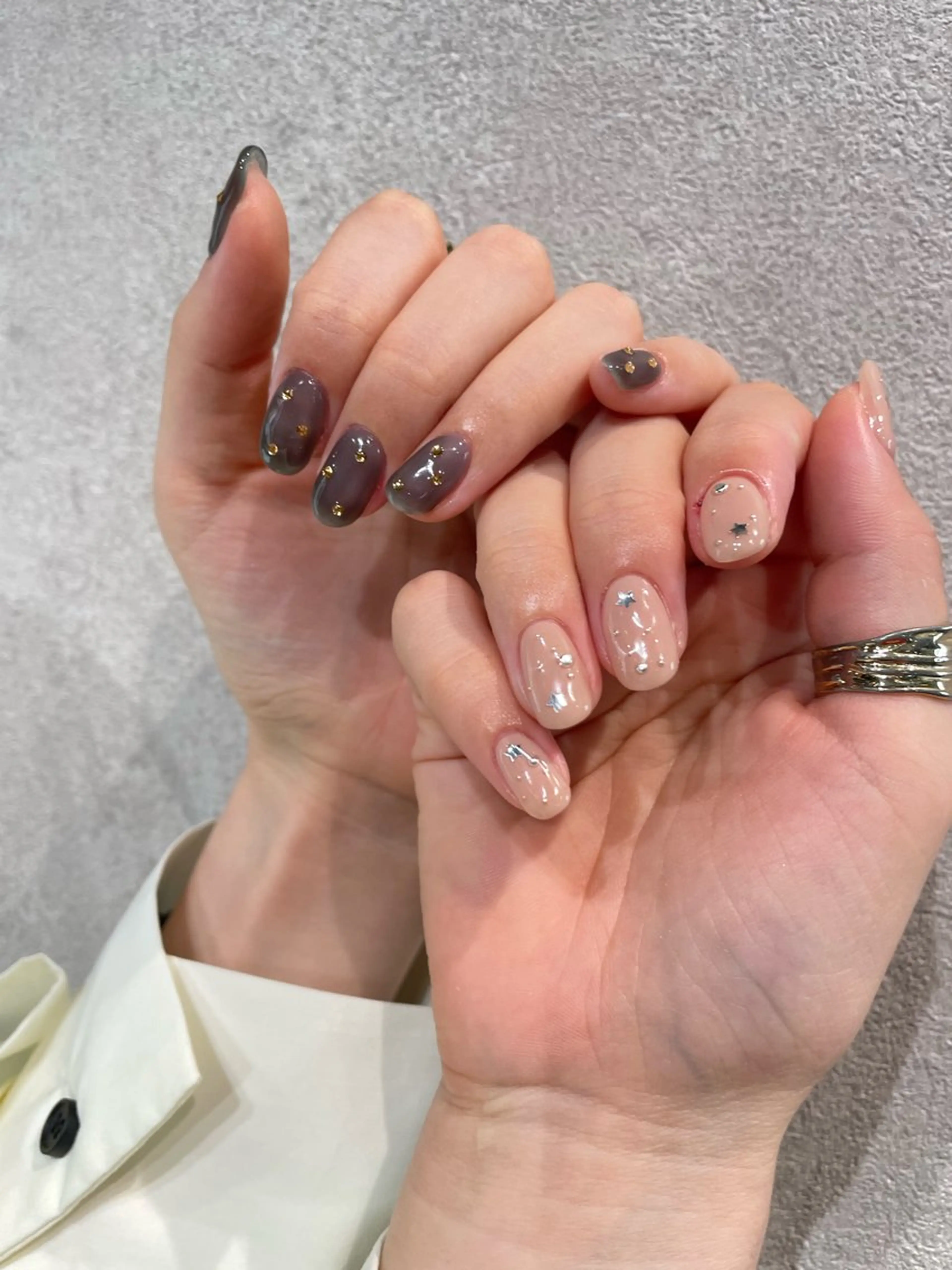 ネイル ニュアンスネイル ハンドネイル ナチュラル透明感🌱 小山美樹子のヘアスタイル