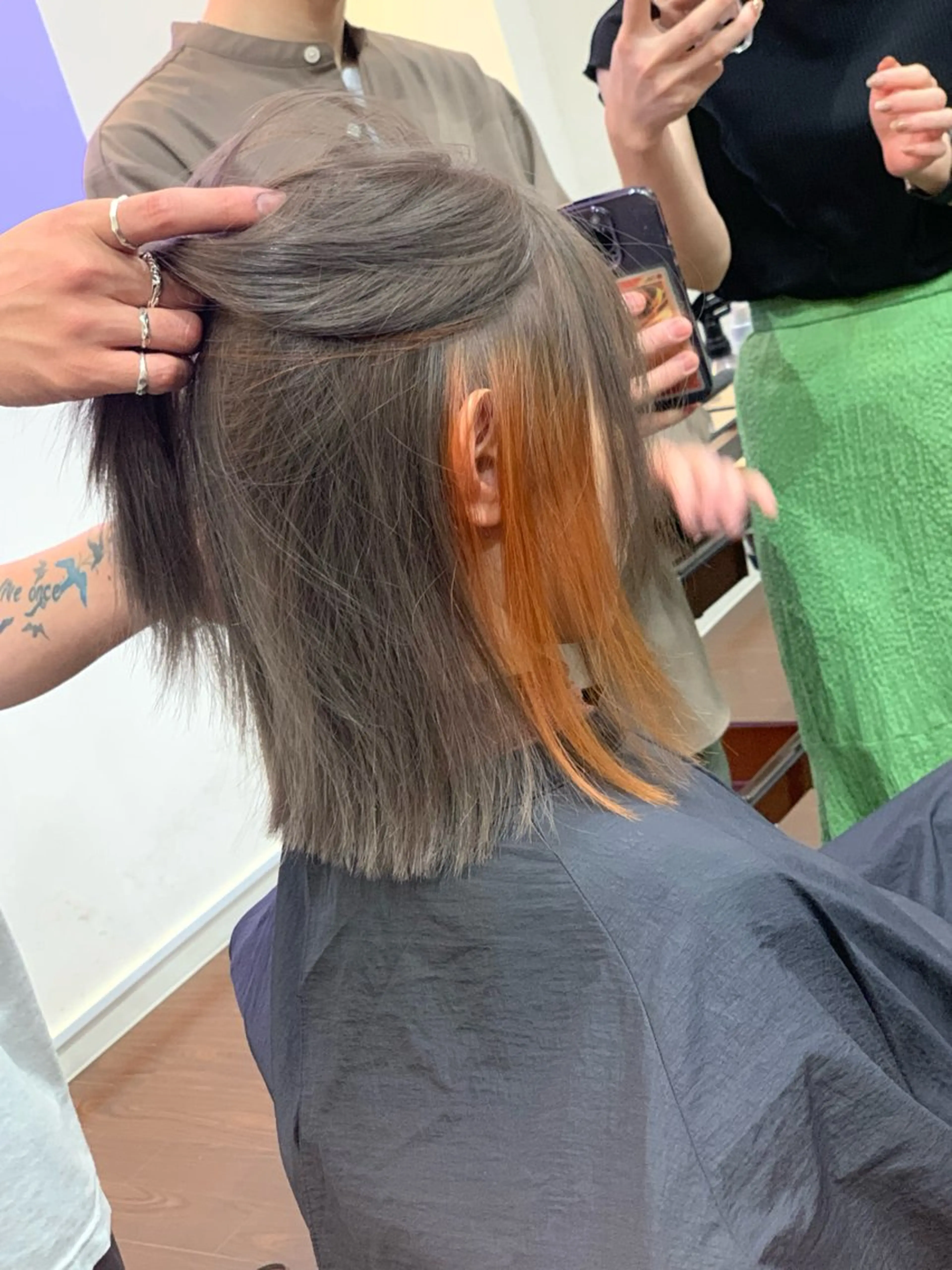 ショート カラー カット ヘアカラー トリートメント HARUKI💐笹塚 インナーカラーのヘアスタイル