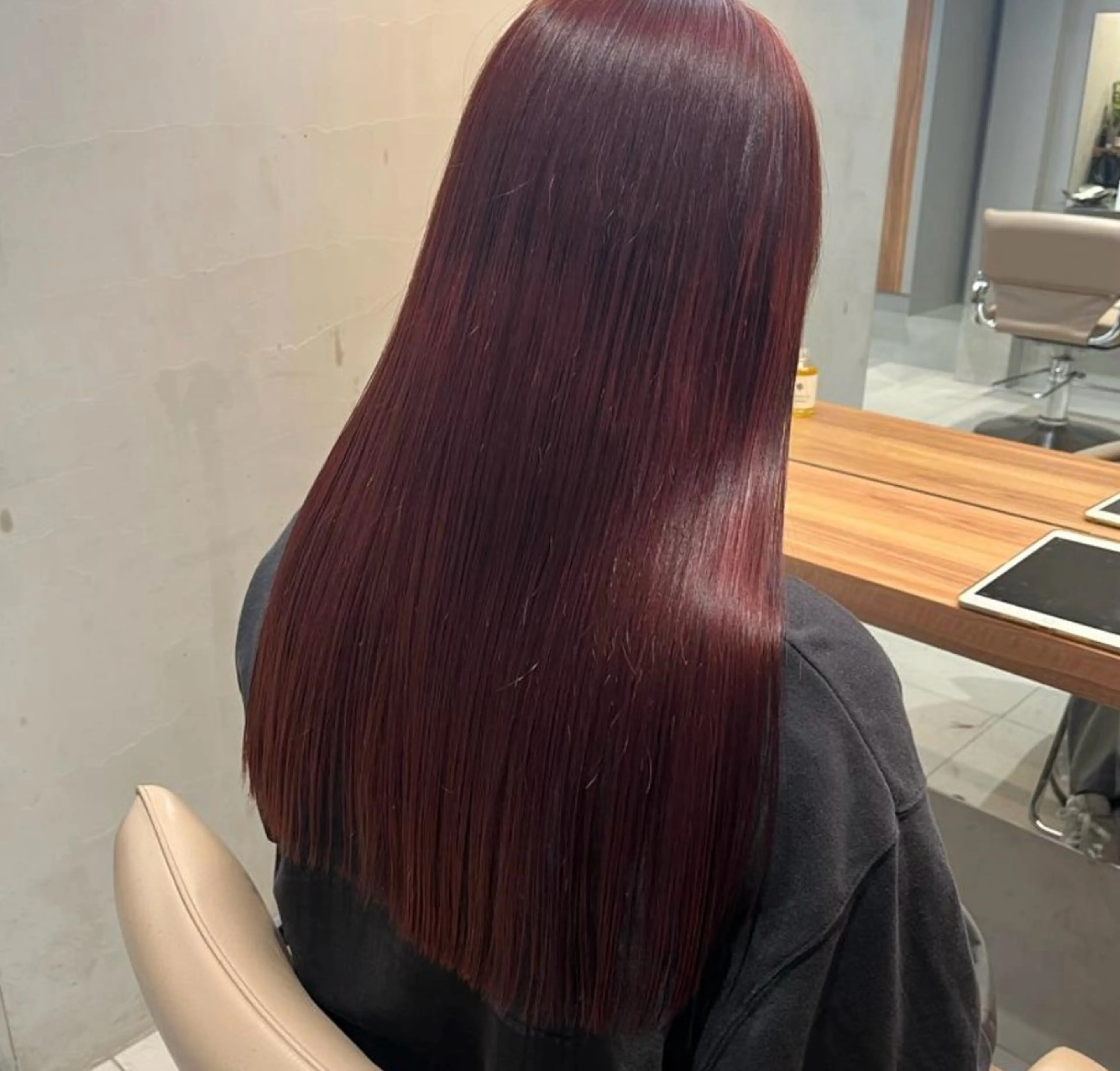 【暖色カラー🍒】‎髪質改善カラー➕シャンプー➕トリートメント🫧の写真