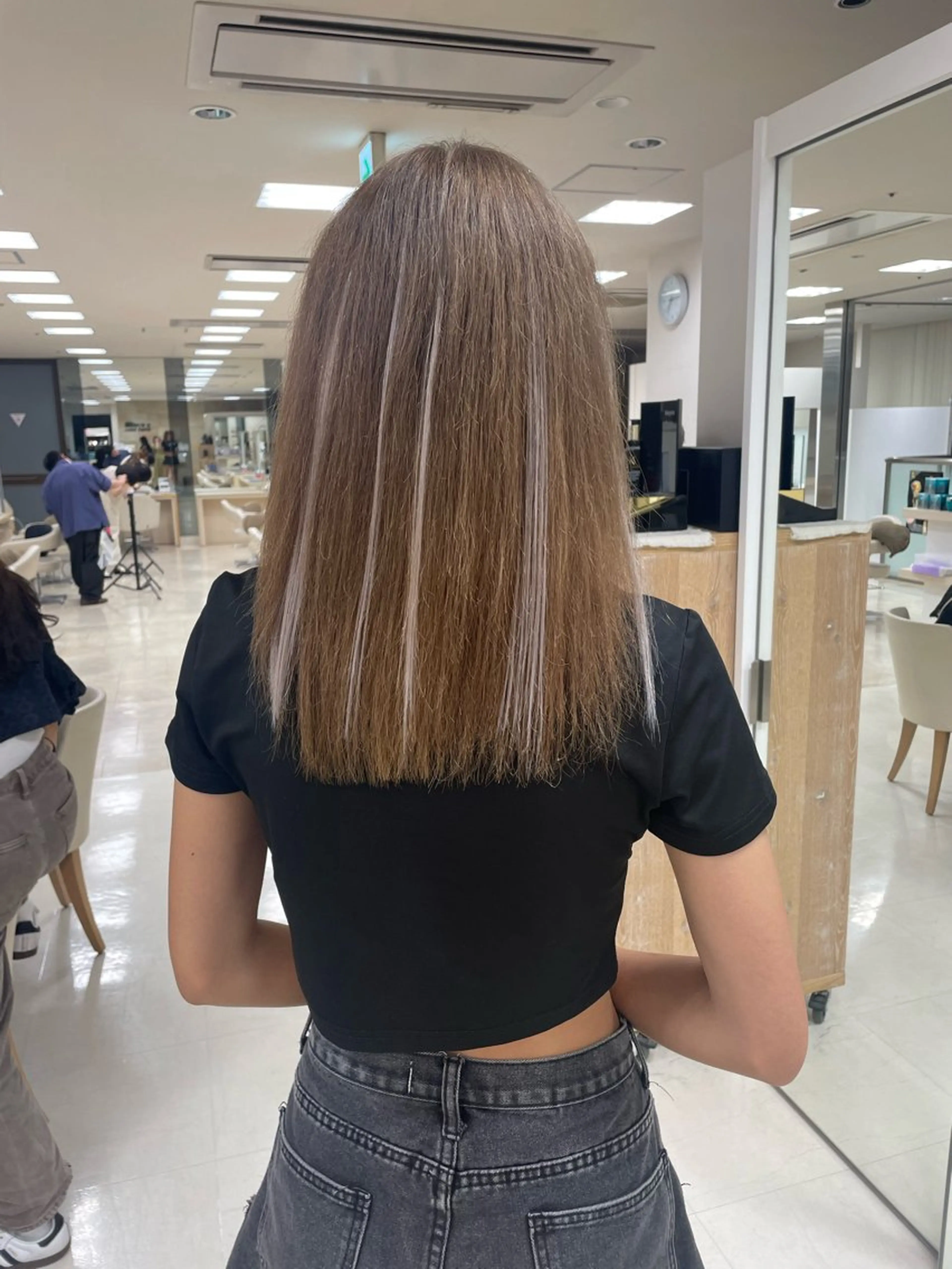 カラー エクステ 💜暖色系カラー/ ブリーチカラー💜のヘアスタイル