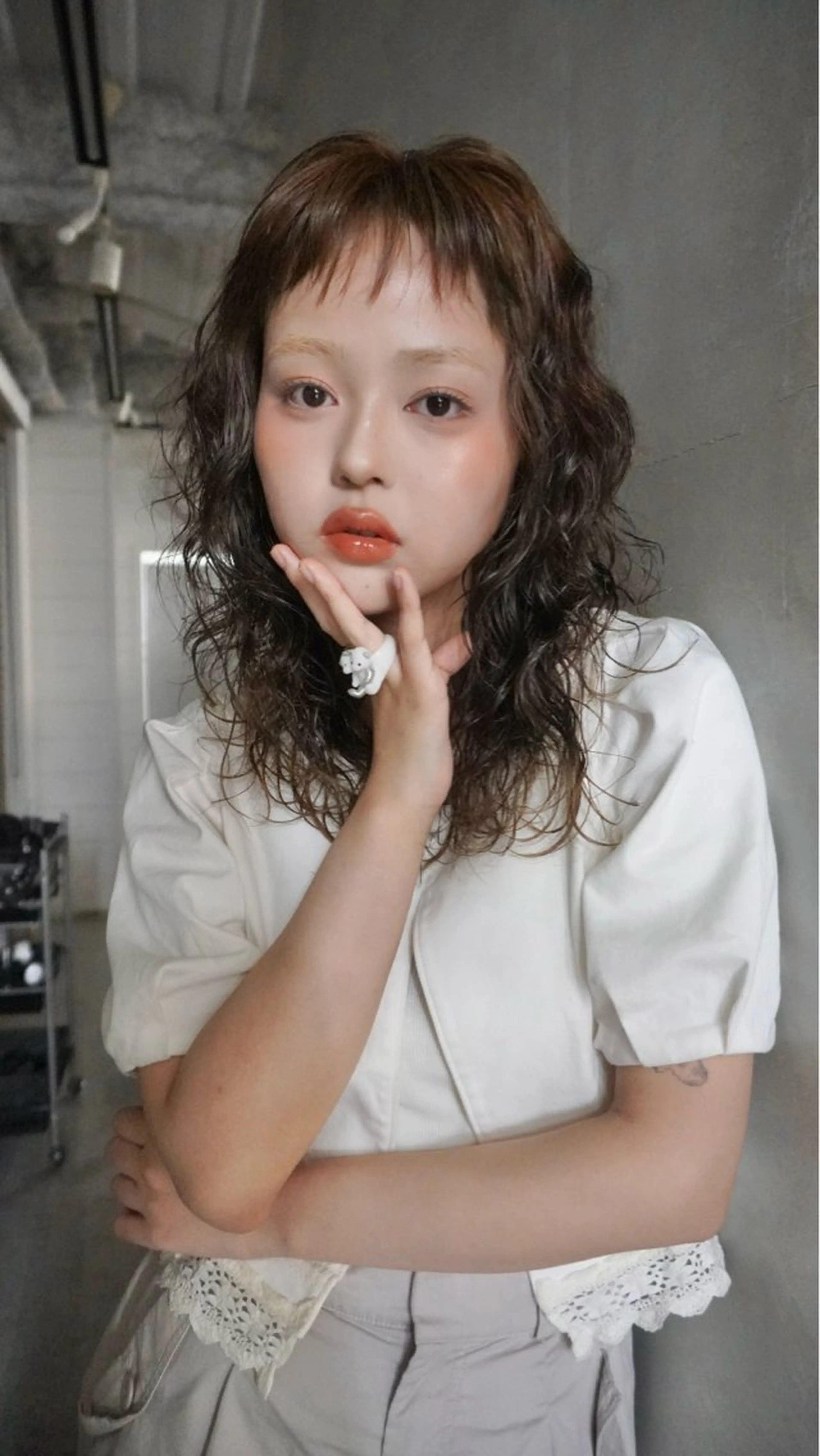 セミロング カラー hinata/ ハイトーンカラー🪽のヘアスタイル