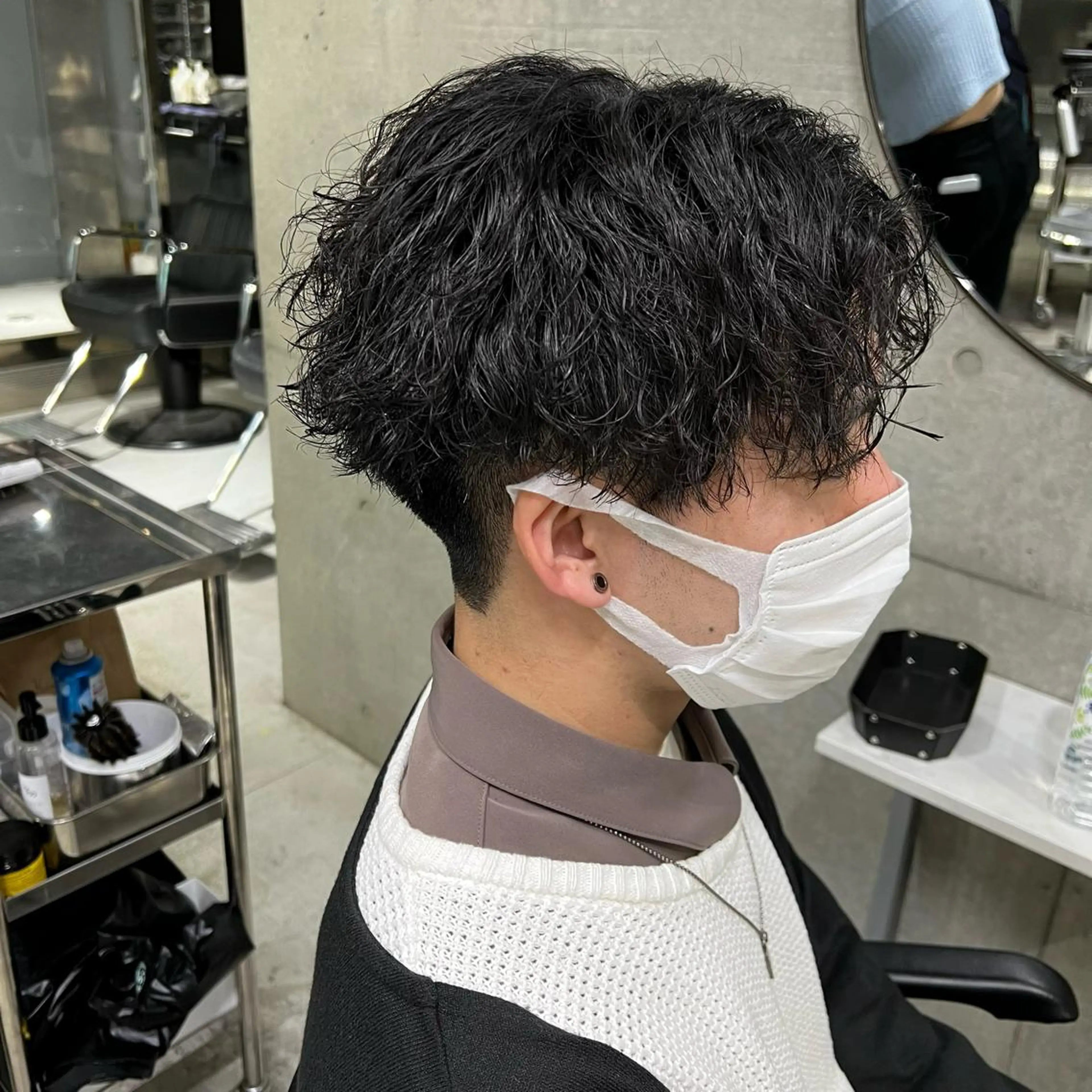 ショート パーマ メンズ センターパート ショートヘア カット パーマ Rea men's 原宿所属・藤井優大 店舗異動しましたのその他イメージ