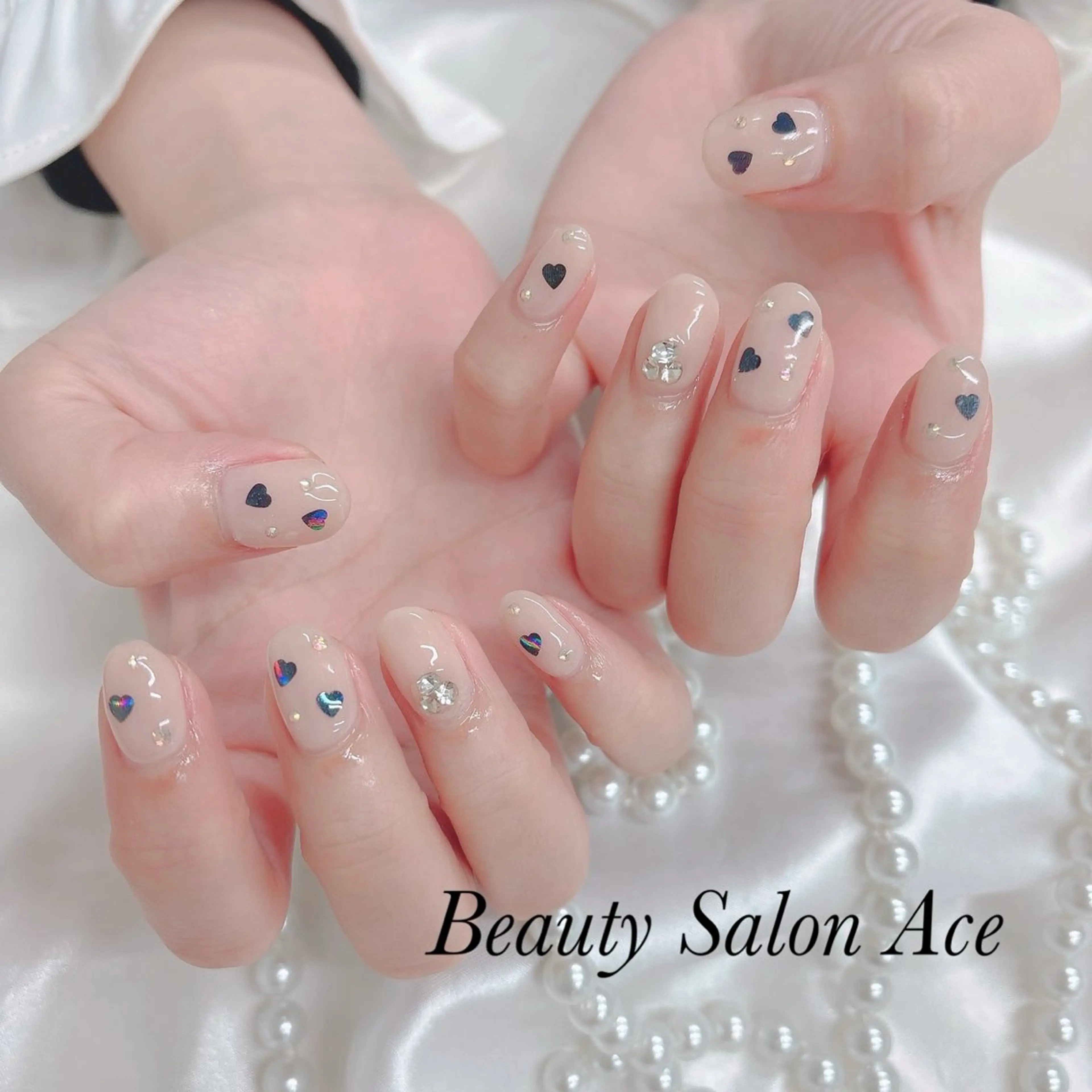 ネイル ハンドネイル ハンドケア Beauty Salon Ace（ネイルサロン　エース）所属・池袋フィルイン Ace♡長さだしのネイルデザイン