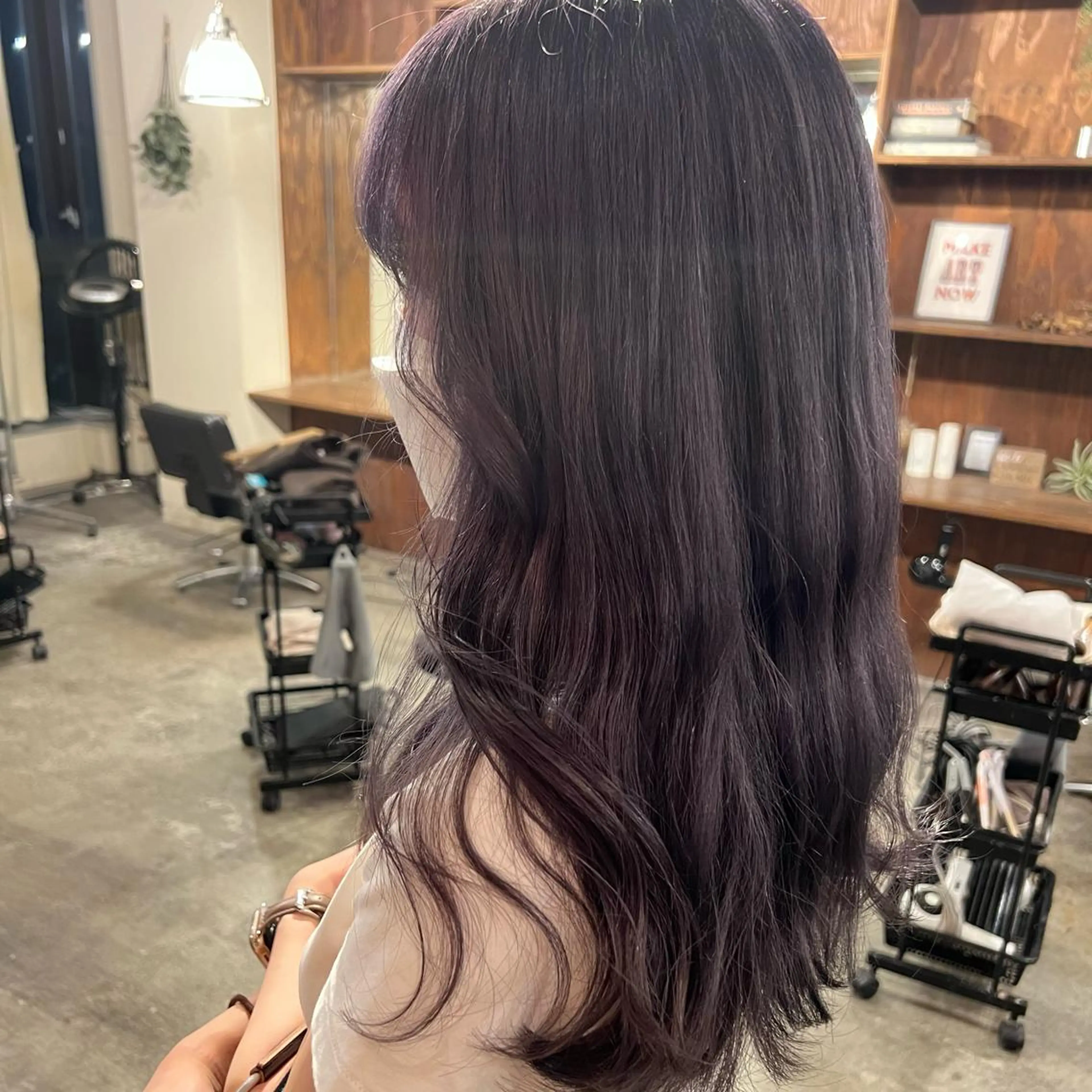 ロング カラー ブリーチ ラベンダーカラー Rino kanayama所属・Rino 金山 ／ 宮澤 萌のヘアスタイル