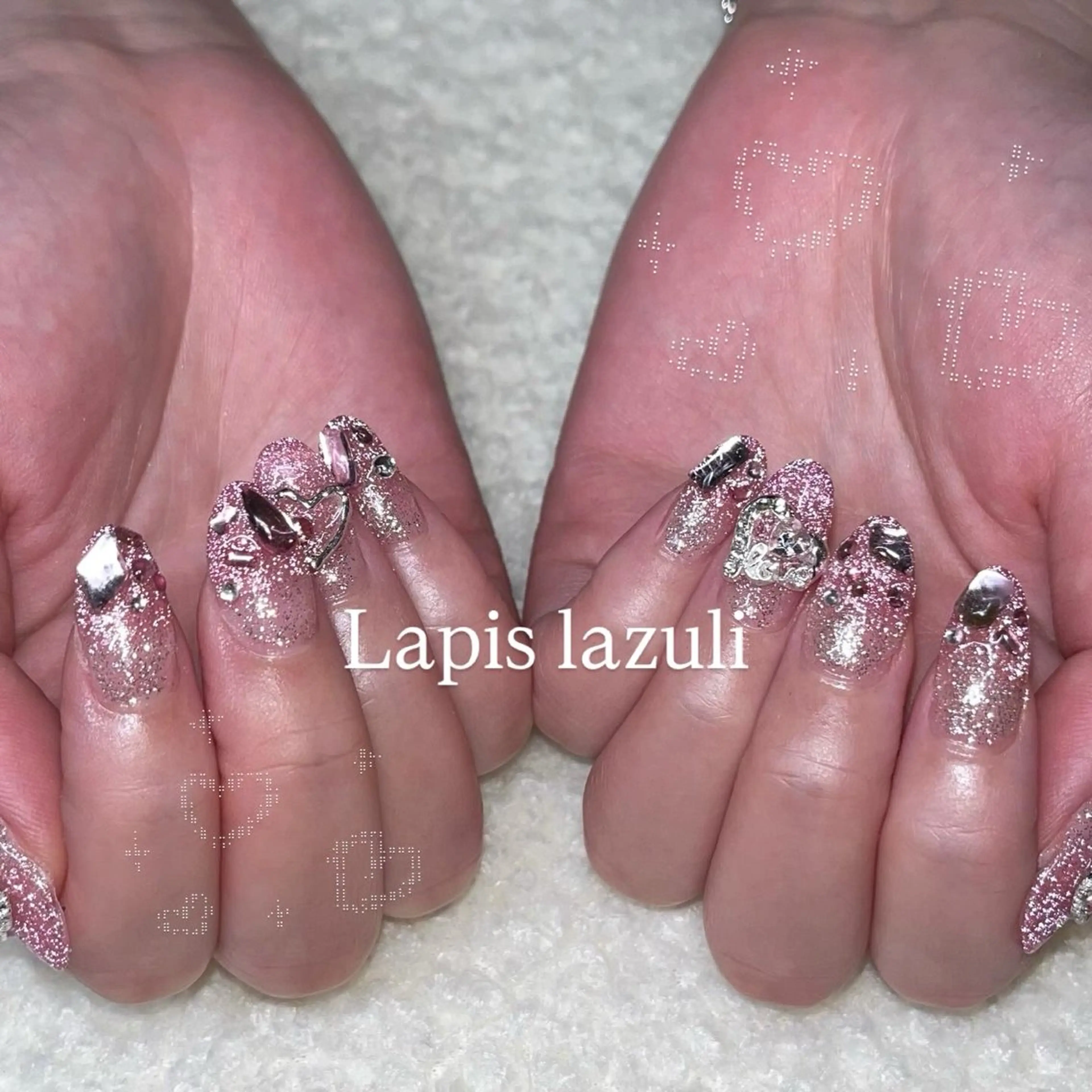 ネイル ハンドネイル YURINA ⋆꙳𝜗𝜚꙳.*‬のネイルデザイン