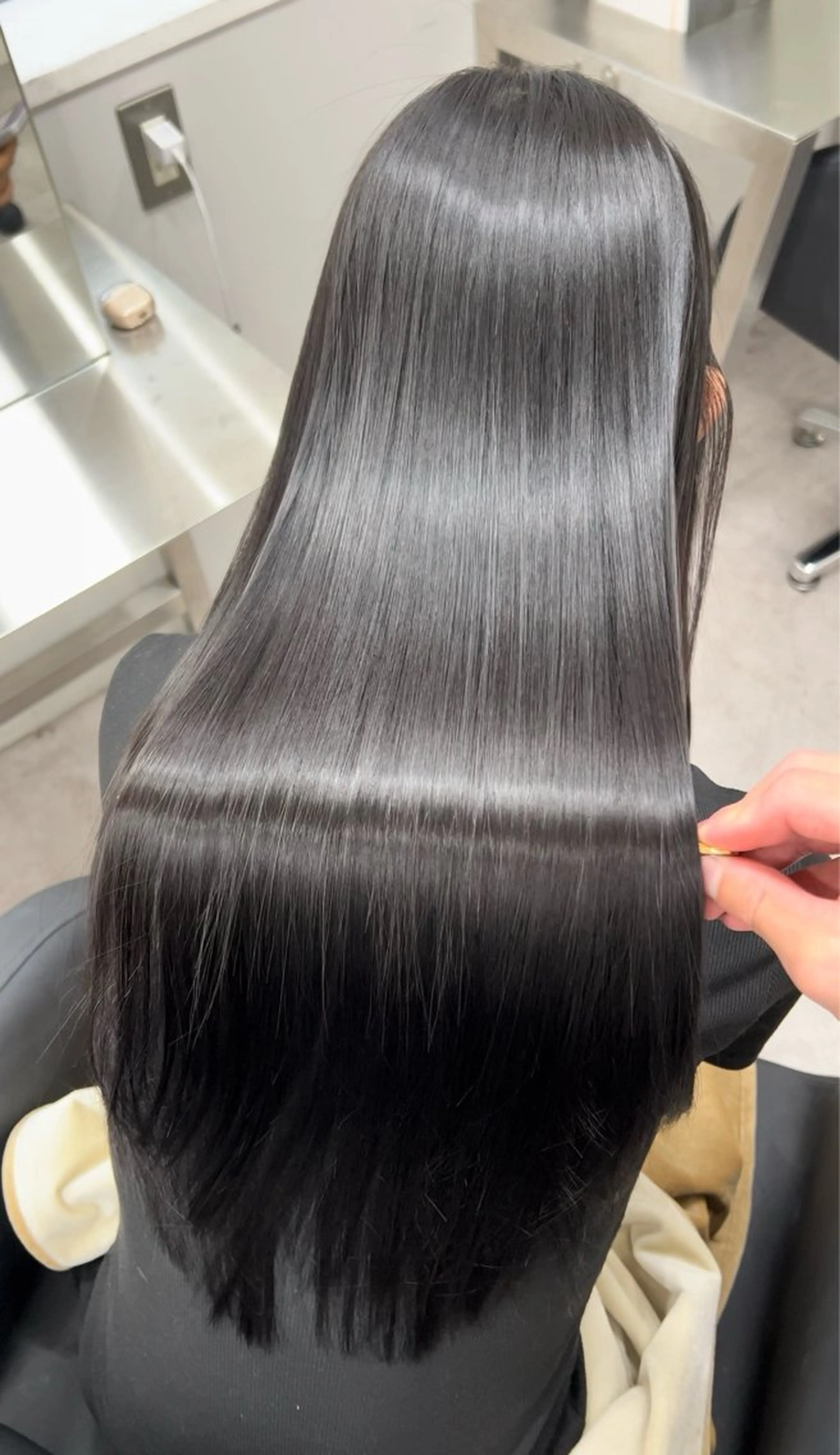 ロング 髪質改善 縮毛矯正 トリートメント カット ヘアカラー トリートメント 🫧髪質改善 講師🫧🍎幹細胞のヘアスタイル