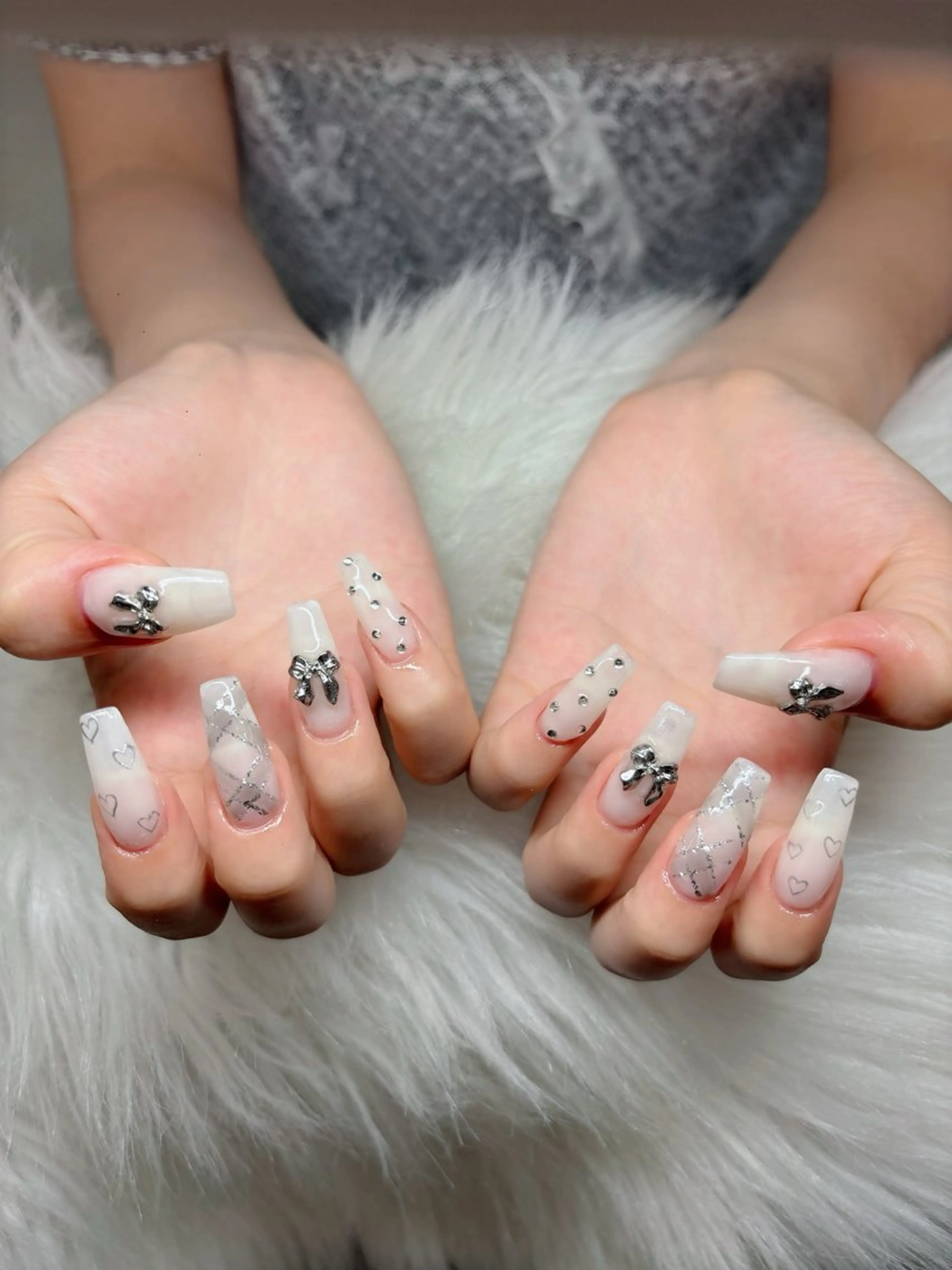 ネイル 韓国ネイル マグネットネイル ワンカラーネイル ネイルチップ Jenn Nail Salonのネイルデザイン