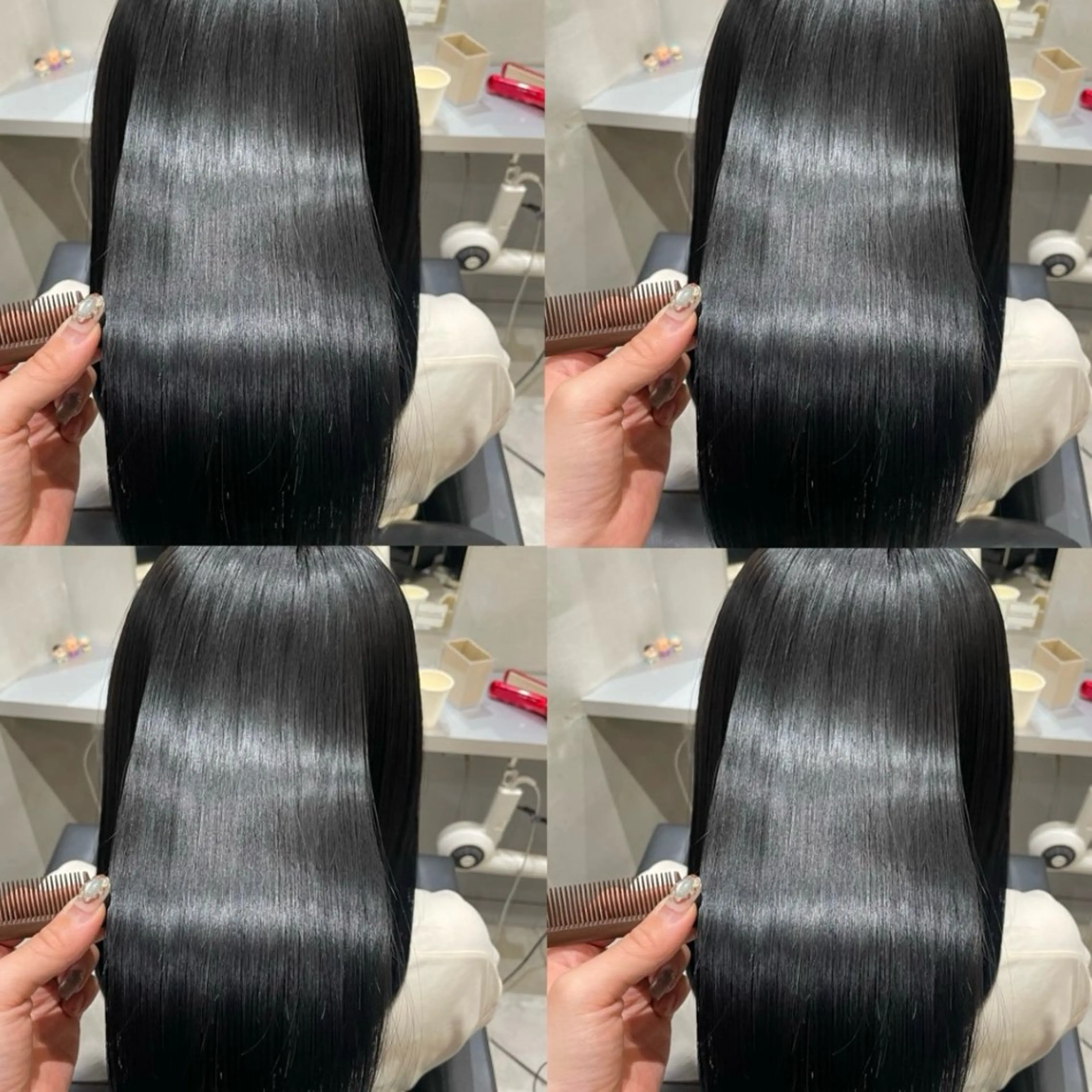 12月限定【縮毛矯正】似合わせカット＋縮毛矯正＋Aujua2step＋超音波＜巻ける縮毛矯正/艶髪/癖毛/ストレート＞の写真