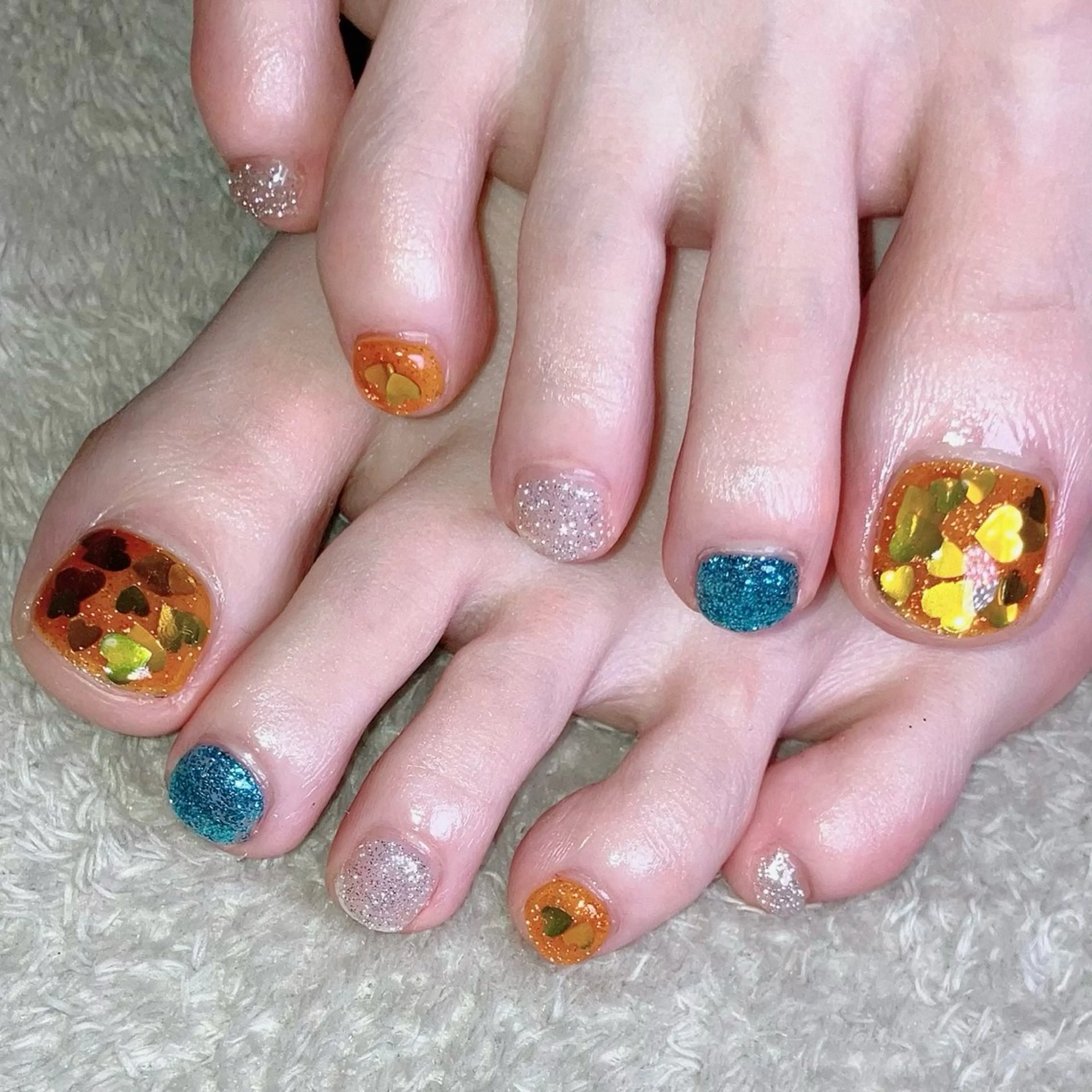 ネイル フットネイル haleyume所属・shino🌟 痛ネイルのネイルデザイン