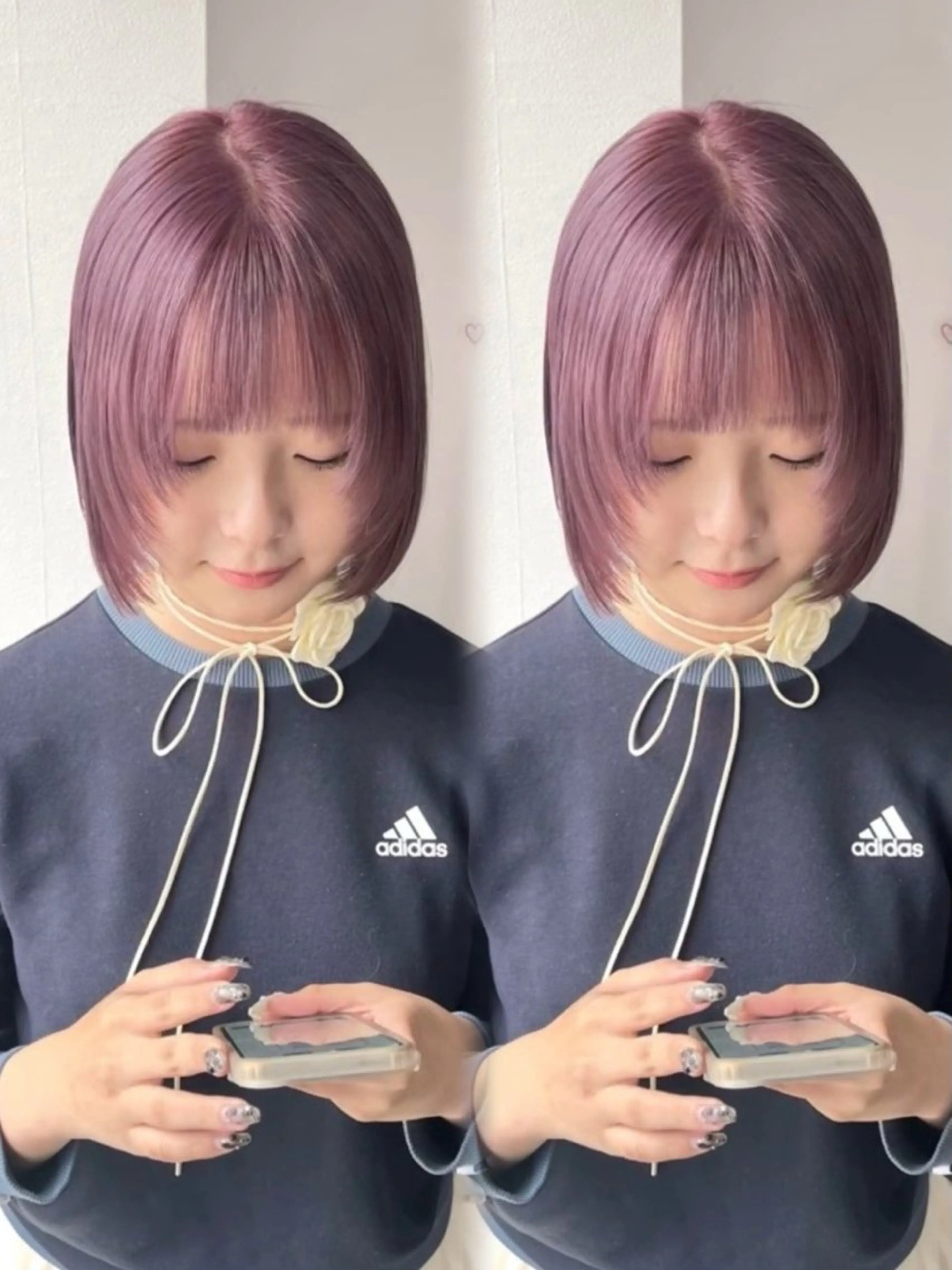 ショート カラー ヘアアレンジ レイヤーカット ヘアカラー トリートメント girlyハイトーン /airi🍓🎀のヘアスタイル