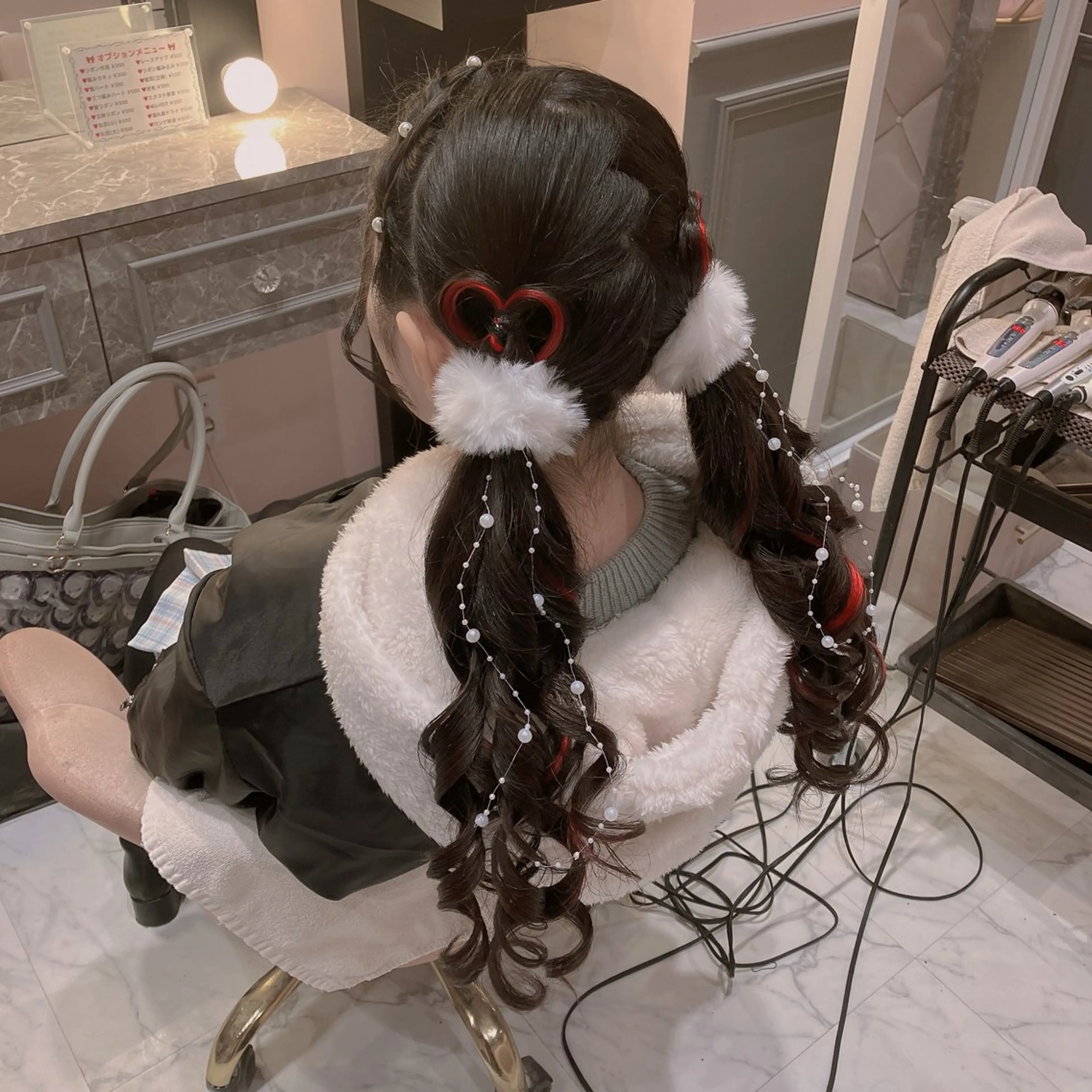 ロング ヘアアレンジ ツインテール ヘアセット Seventeen 秋葉原　୨୧ あすかのヘアスタイル