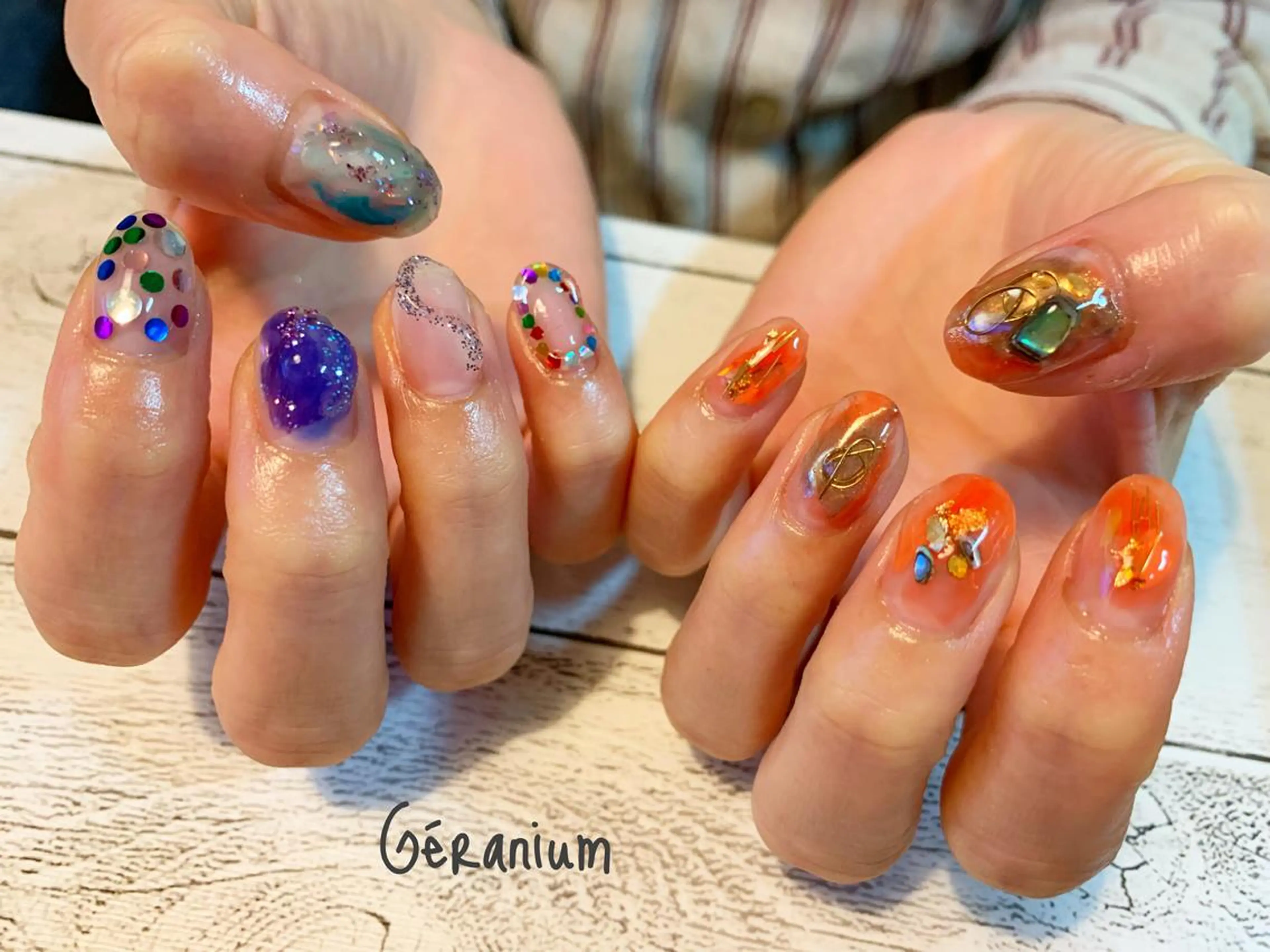 ネイル ハンドネイル GéRanium Harukaのネイルデザイン