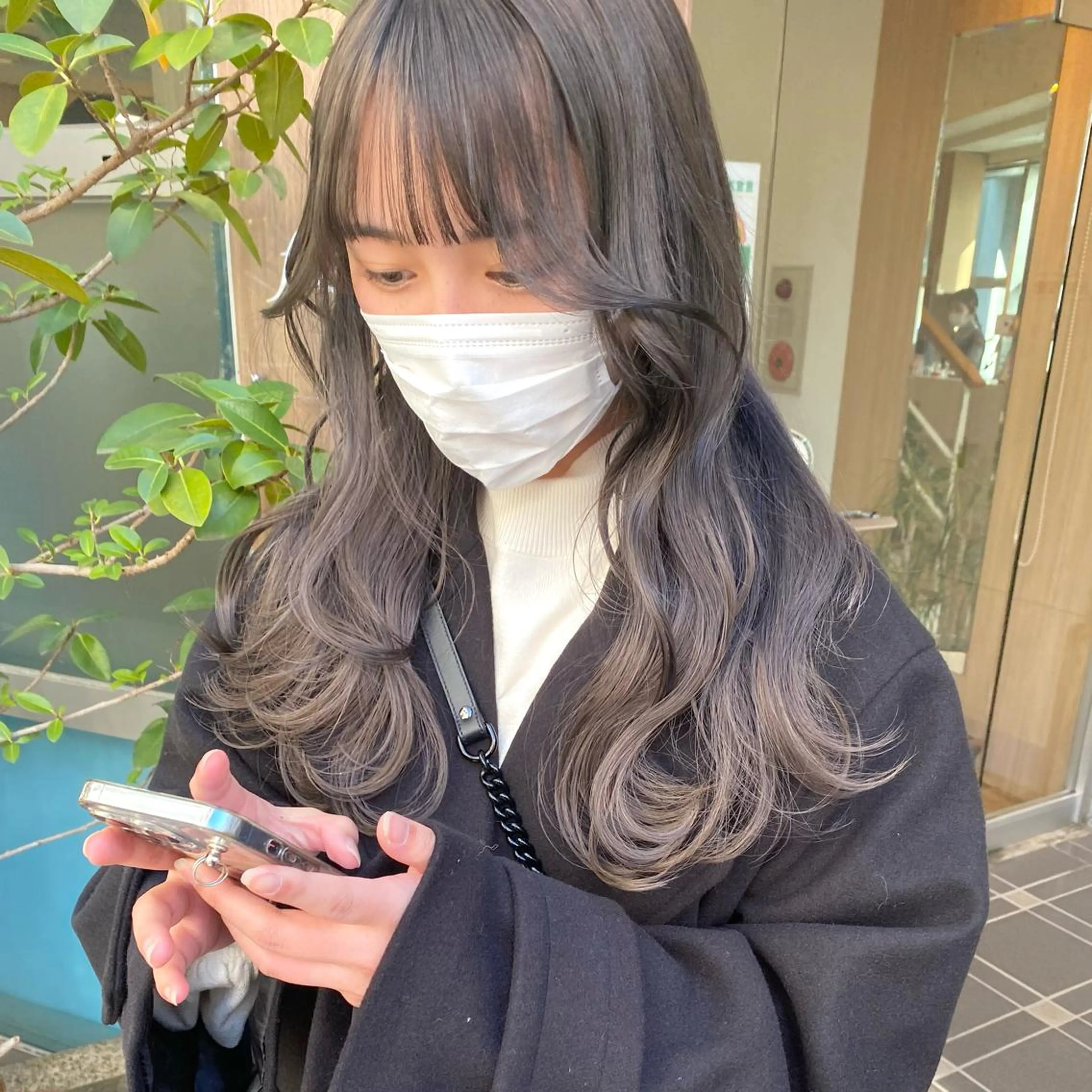 ロング ヘアカラー トリートメント レイヤーカット /透明感/千葉怜寿のヘアスタイル