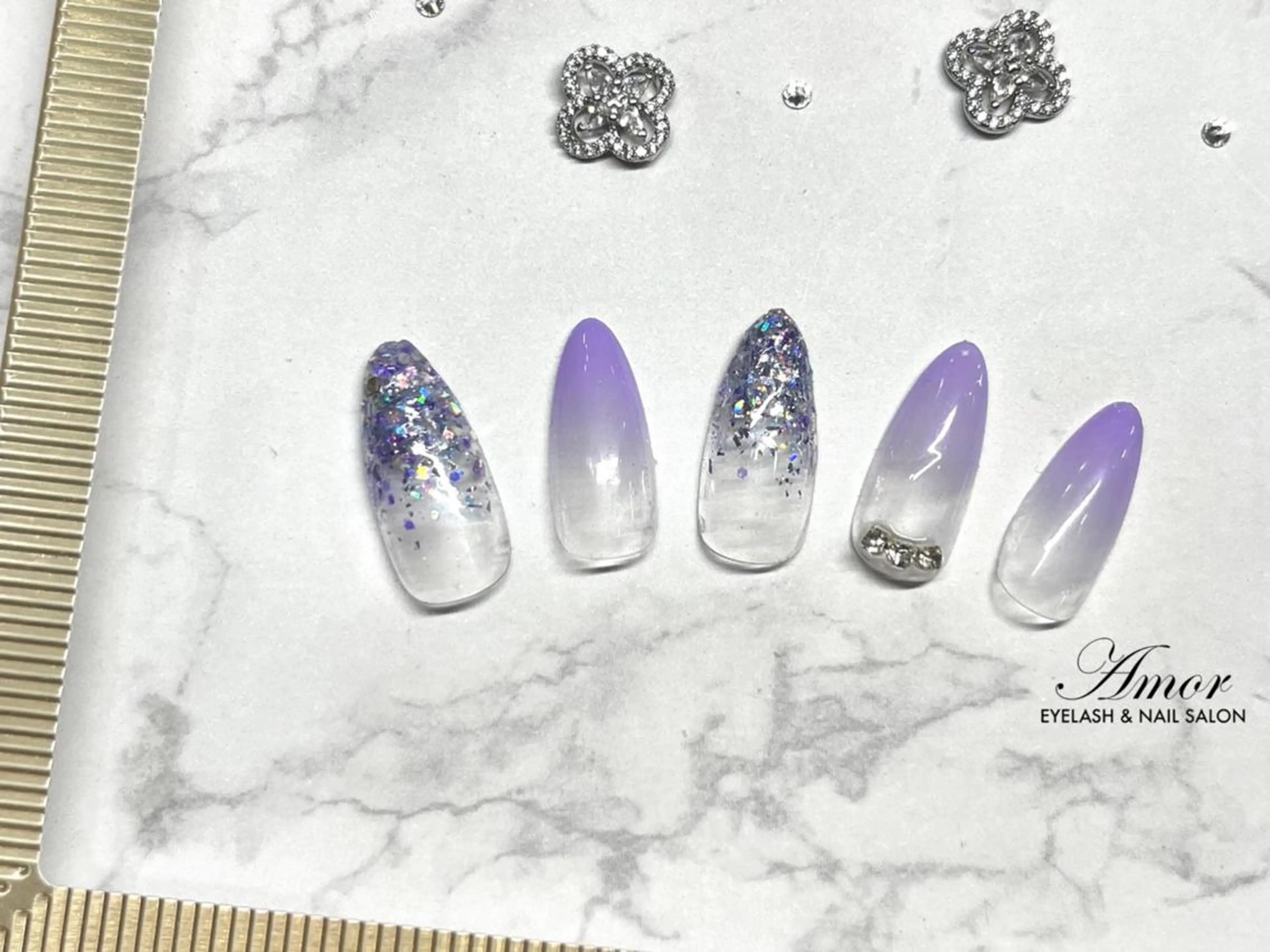 ネイル ラメ(グリッター) ストーンネイル ハンドネイル Nailist ★Amo★のネイルデザイン