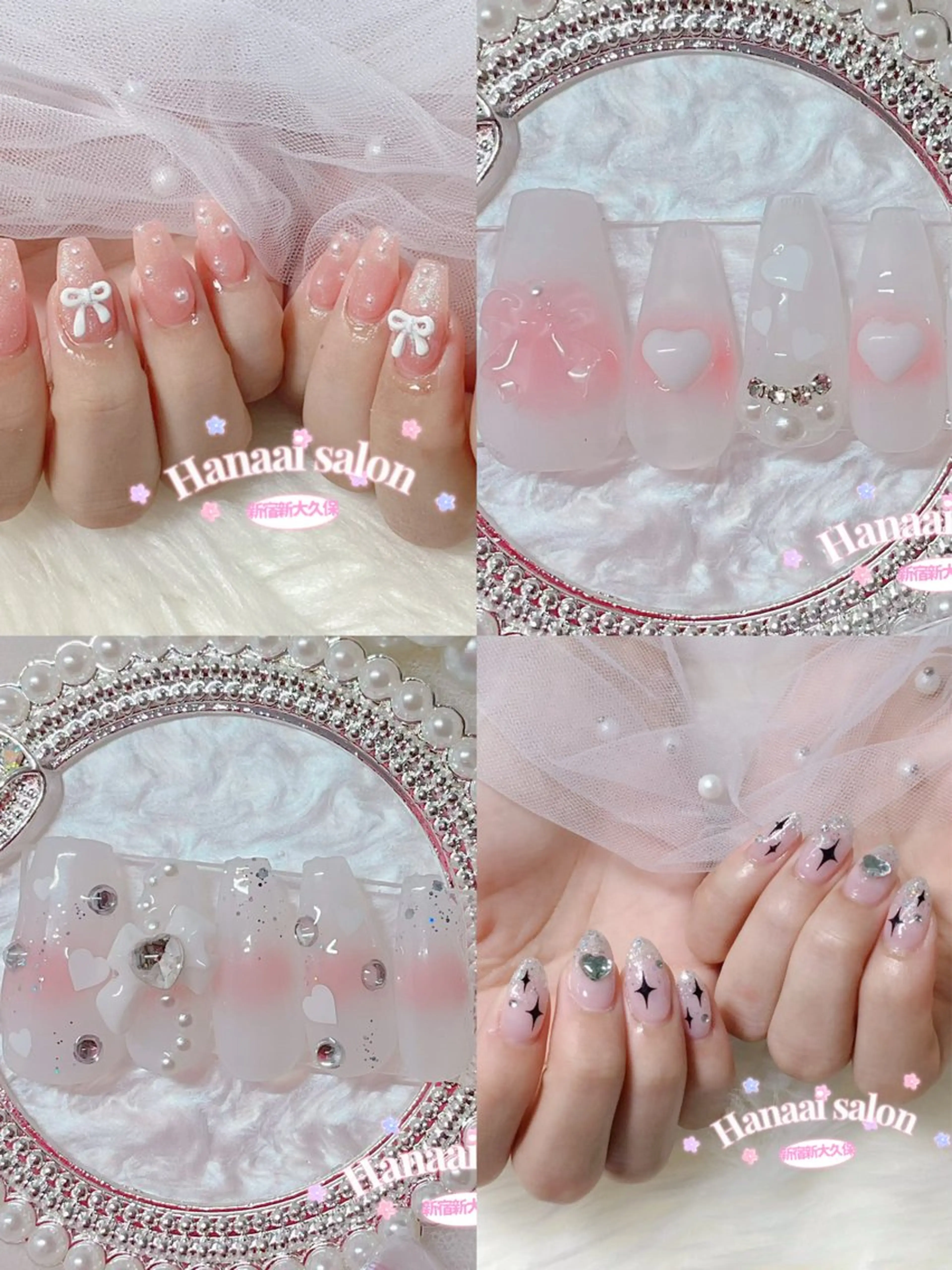 ミディアム ハンドネイル Hanaai Salon新宿店のネイルデザイン