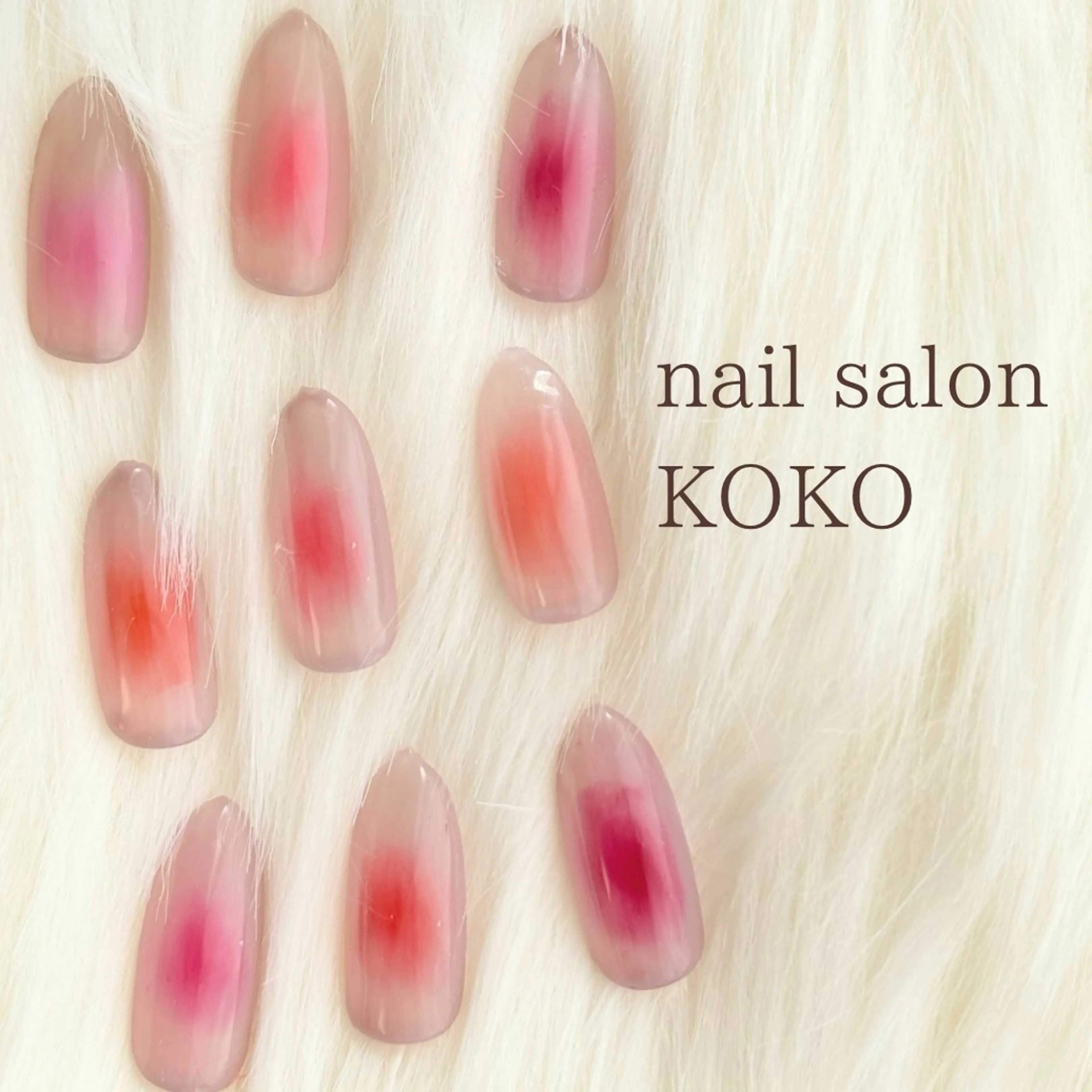 ネイル チークネイル ハンドネイル mi hoのネイルデザイン