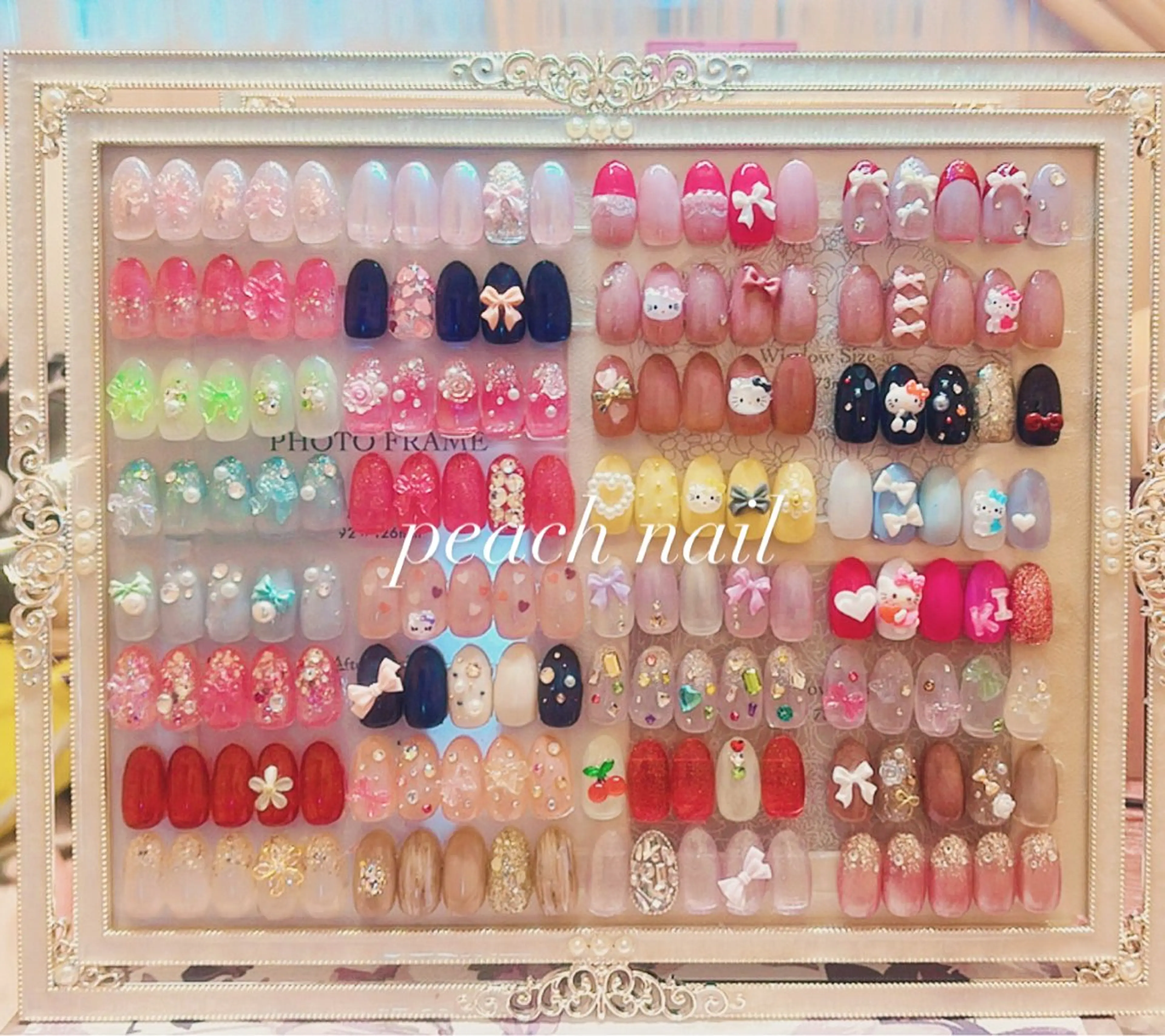 ネイル チークネイル 韓国ネイル マグネットネイル リボン ワンホンネイル ハンドネイル . kiyomiのネイルデザイン