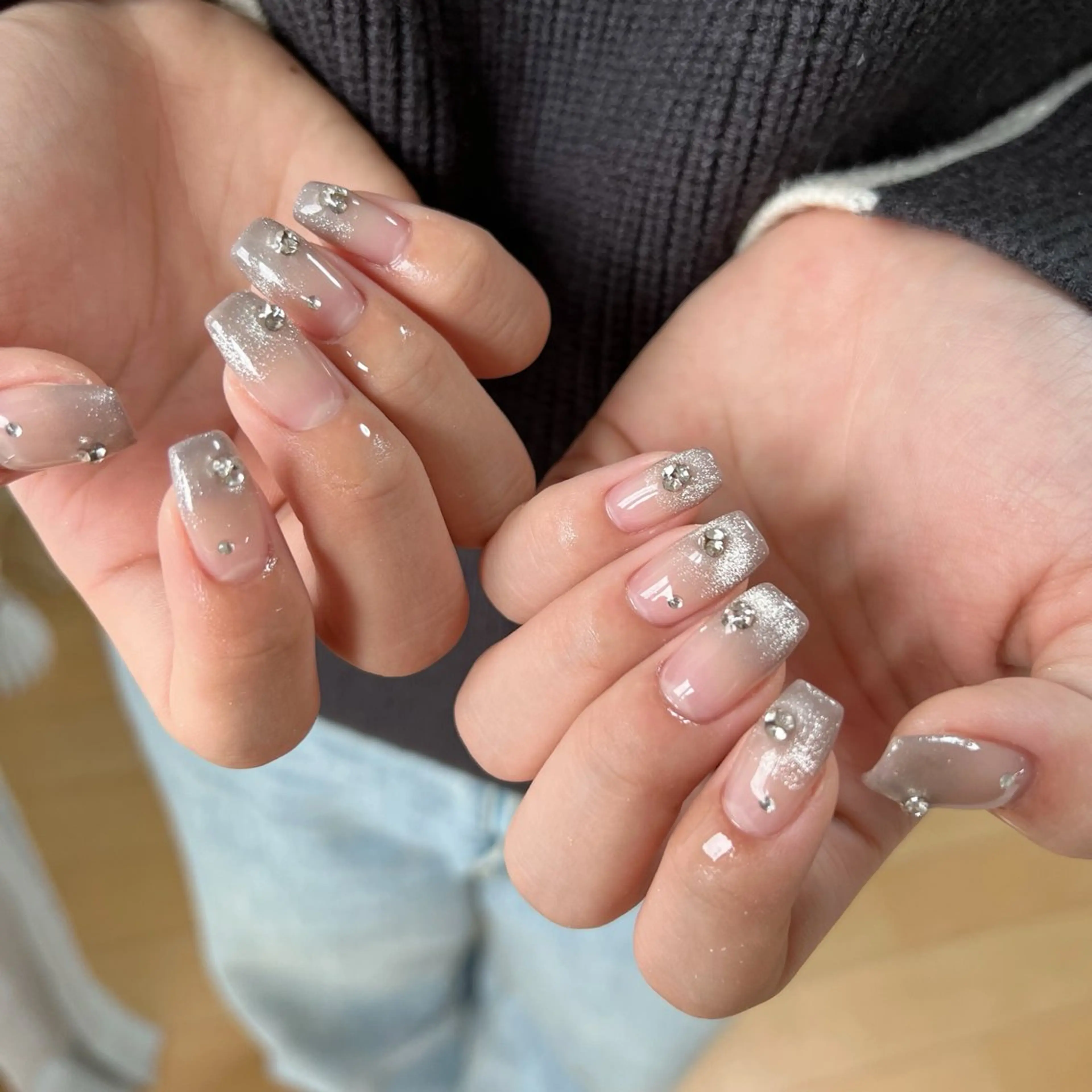 ネイル グラデーション マグネットネイル ハンドネイル 川端 京香のネイルデザイン