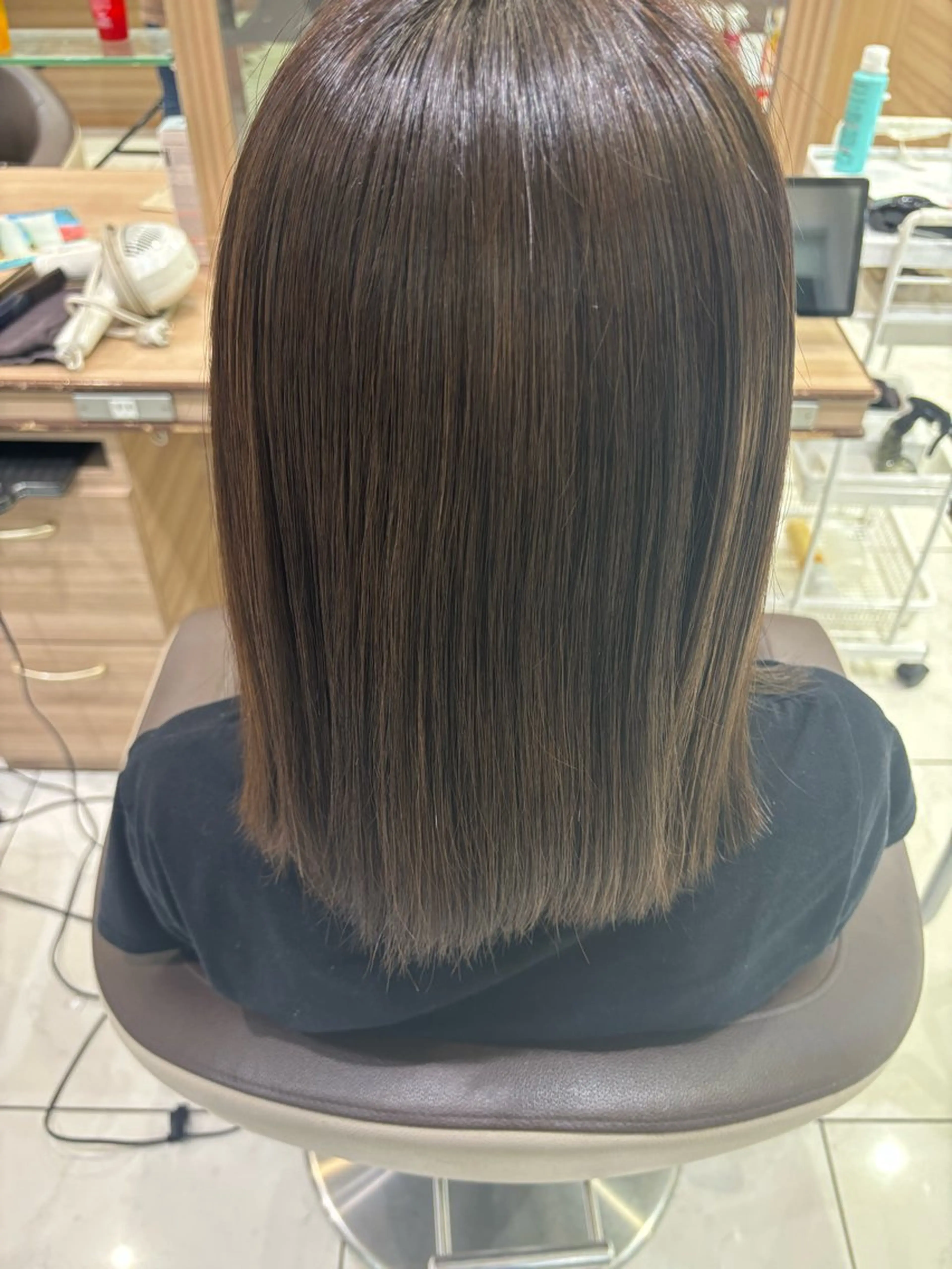 ミディアム カラー ☁🫧縮毛矯正 /春奈🪽🫧のヘアスタイル