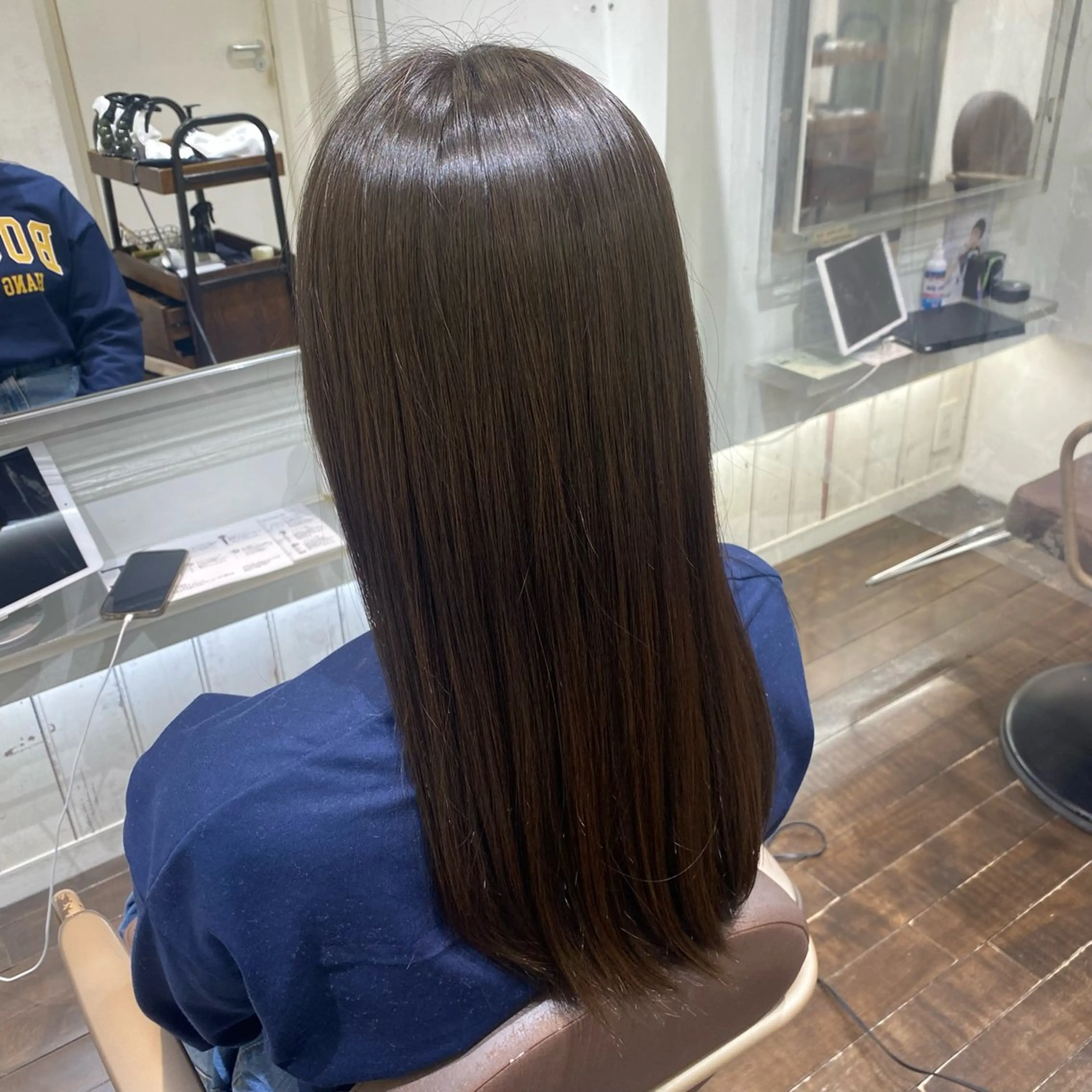 セミロング パーマ 【ヘアセット/美眉】 吉川玲のヘアスタイル