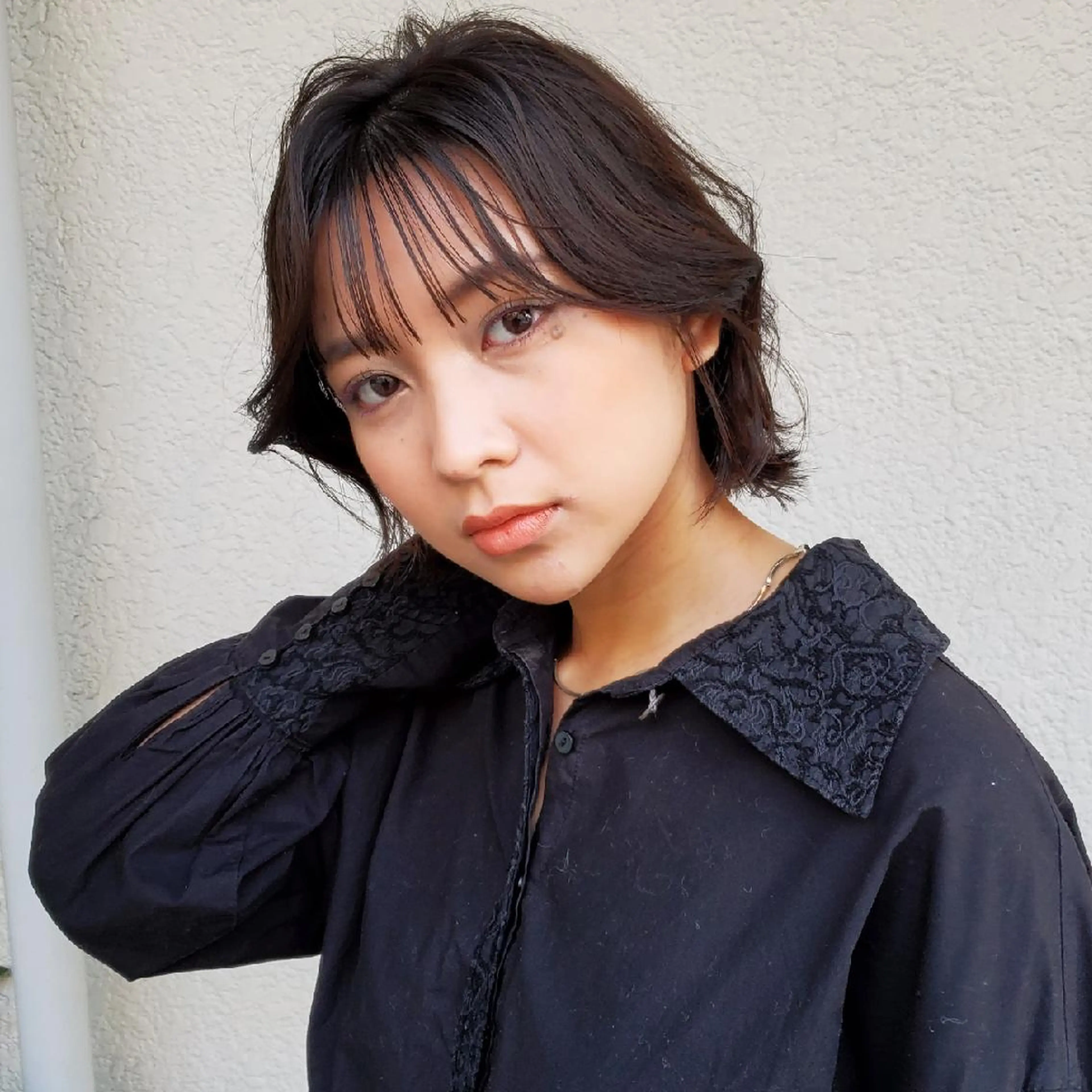 ショート カラー 切りっぱなしボブ ショートボブ ショートレイヤー ハンサムショート バレイヤージュ カット ヘアカラー トリートメント フリーランス所属・韓国ヘア レイヤー くびれヘアMATSUのヘアスタイル