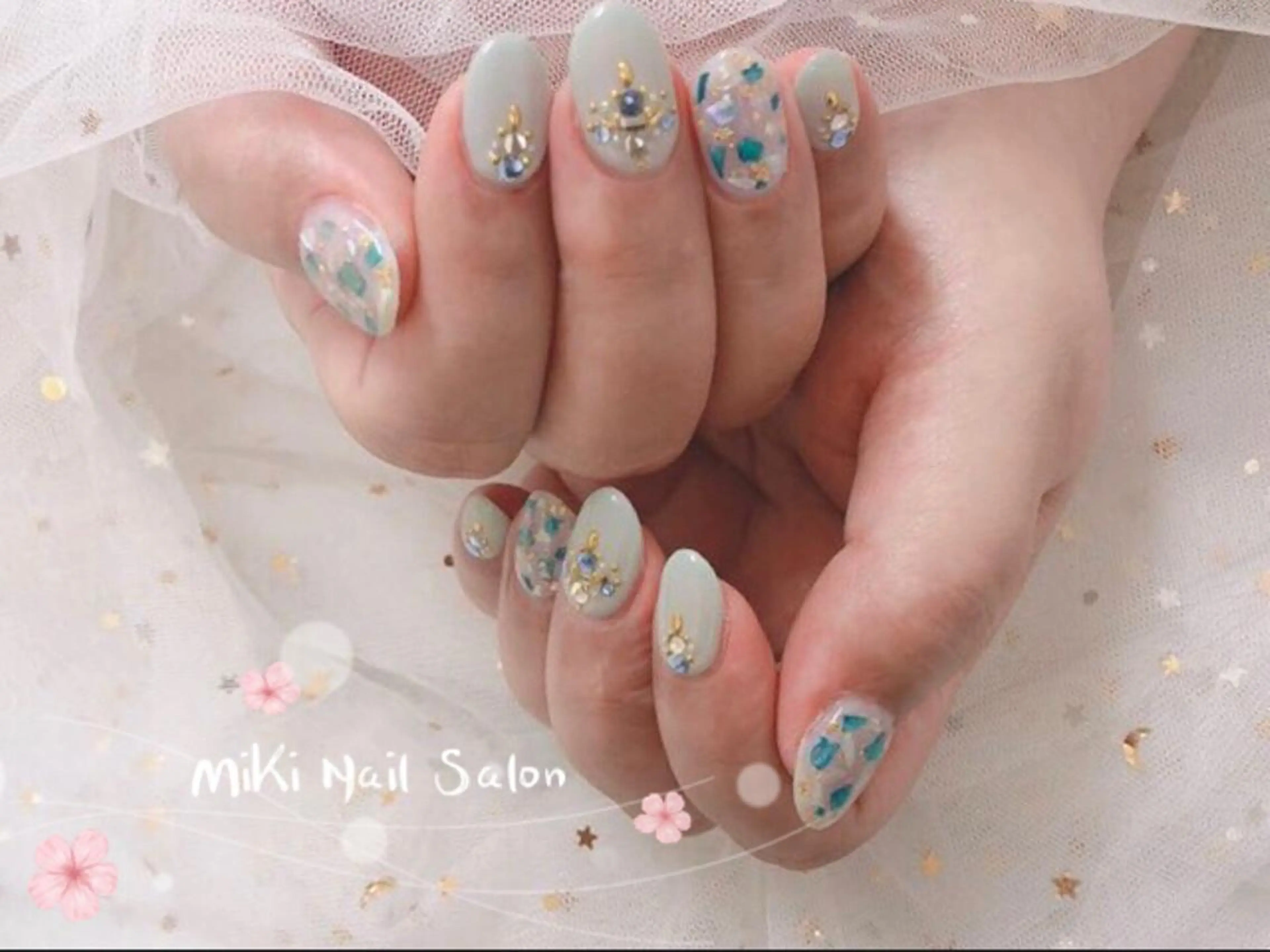 ネイル MiKi Nai池袋 長さだし得意のネイルデザイン