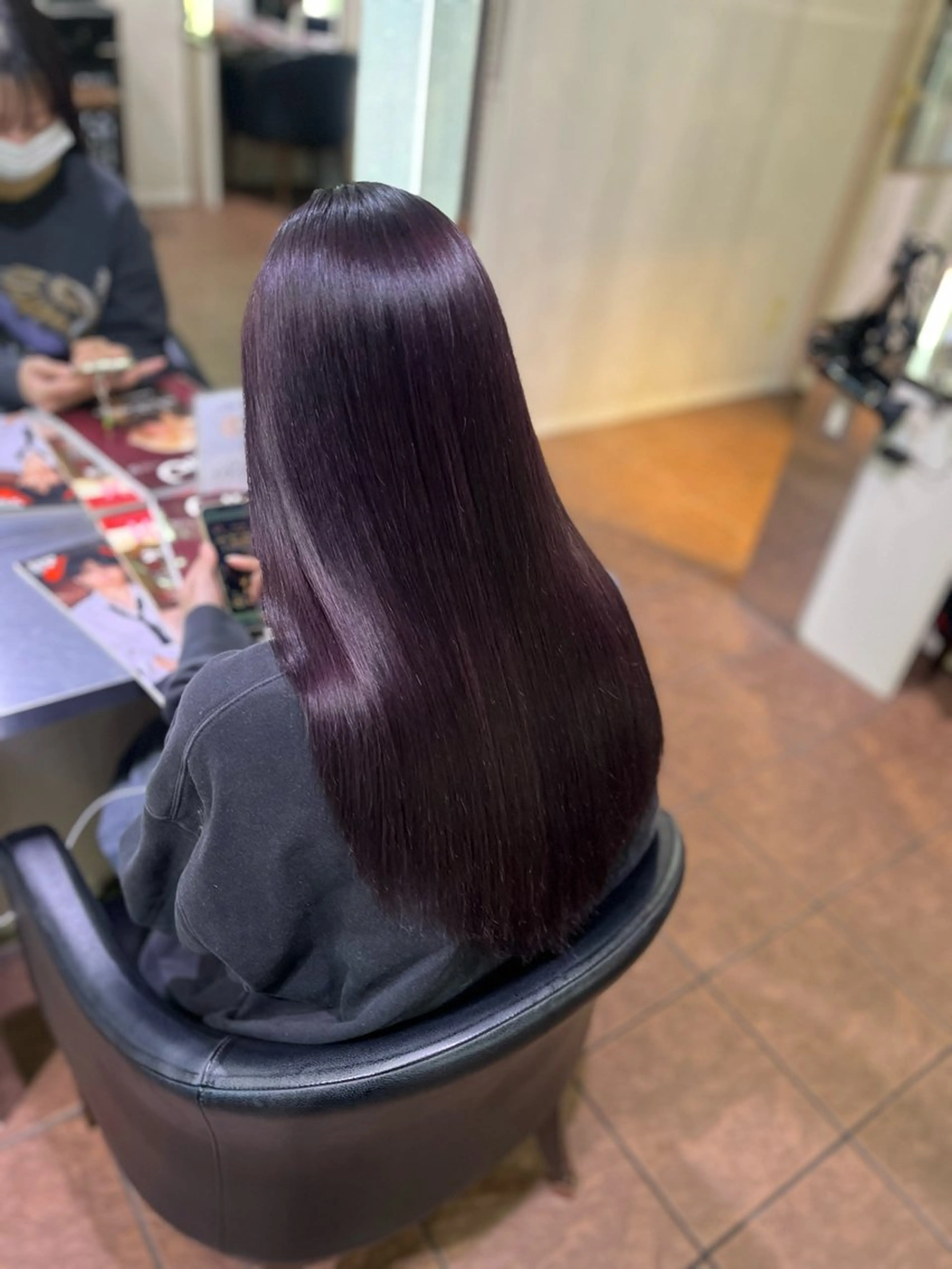 カラー ディープラベンダー ラベンダーカラー ヘアカラー 都築 明日香のヘアスタイル