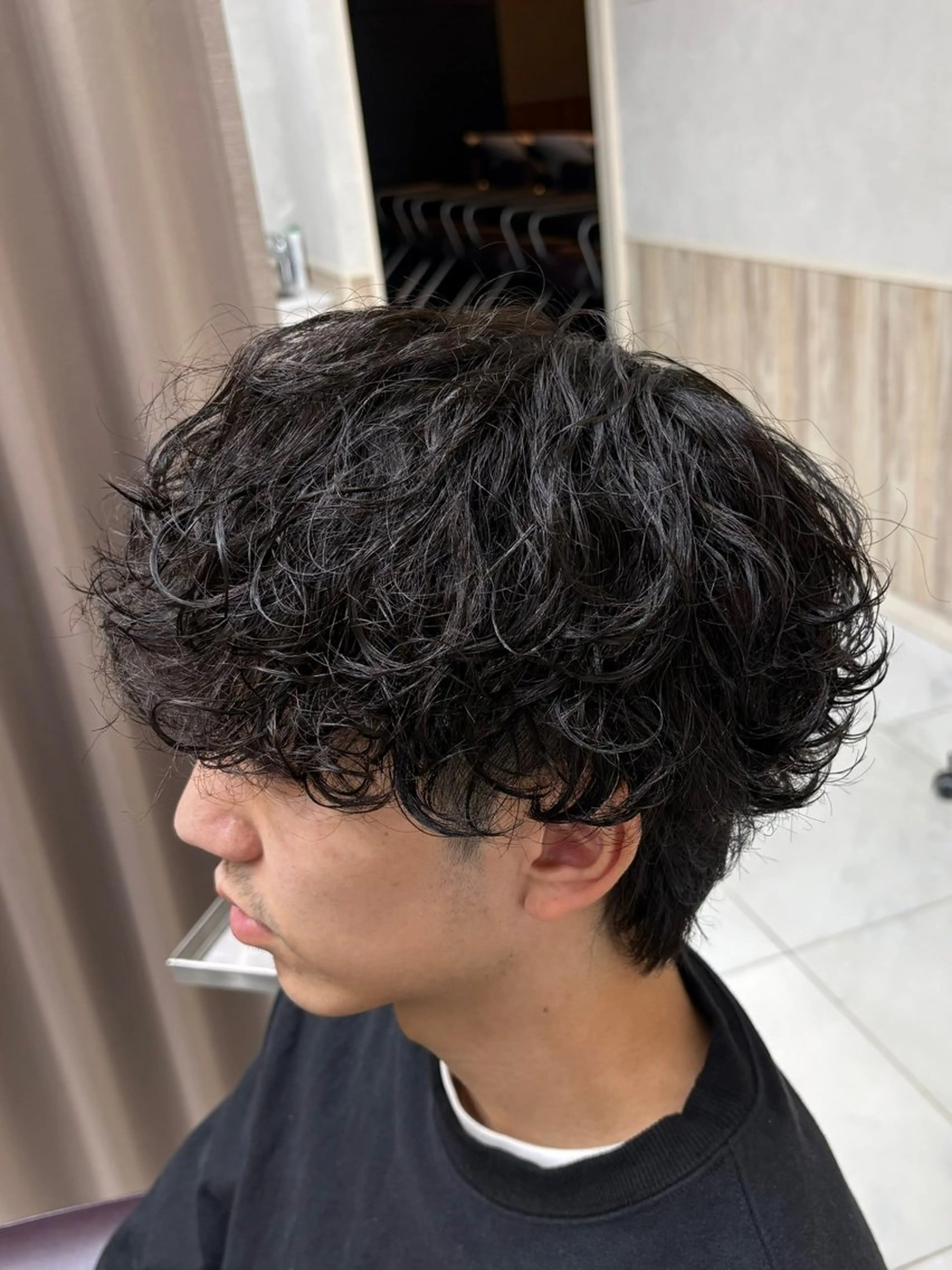 ショート パーマ メンズ カット パーマ GRANDEUR ryuのヘアスタイル