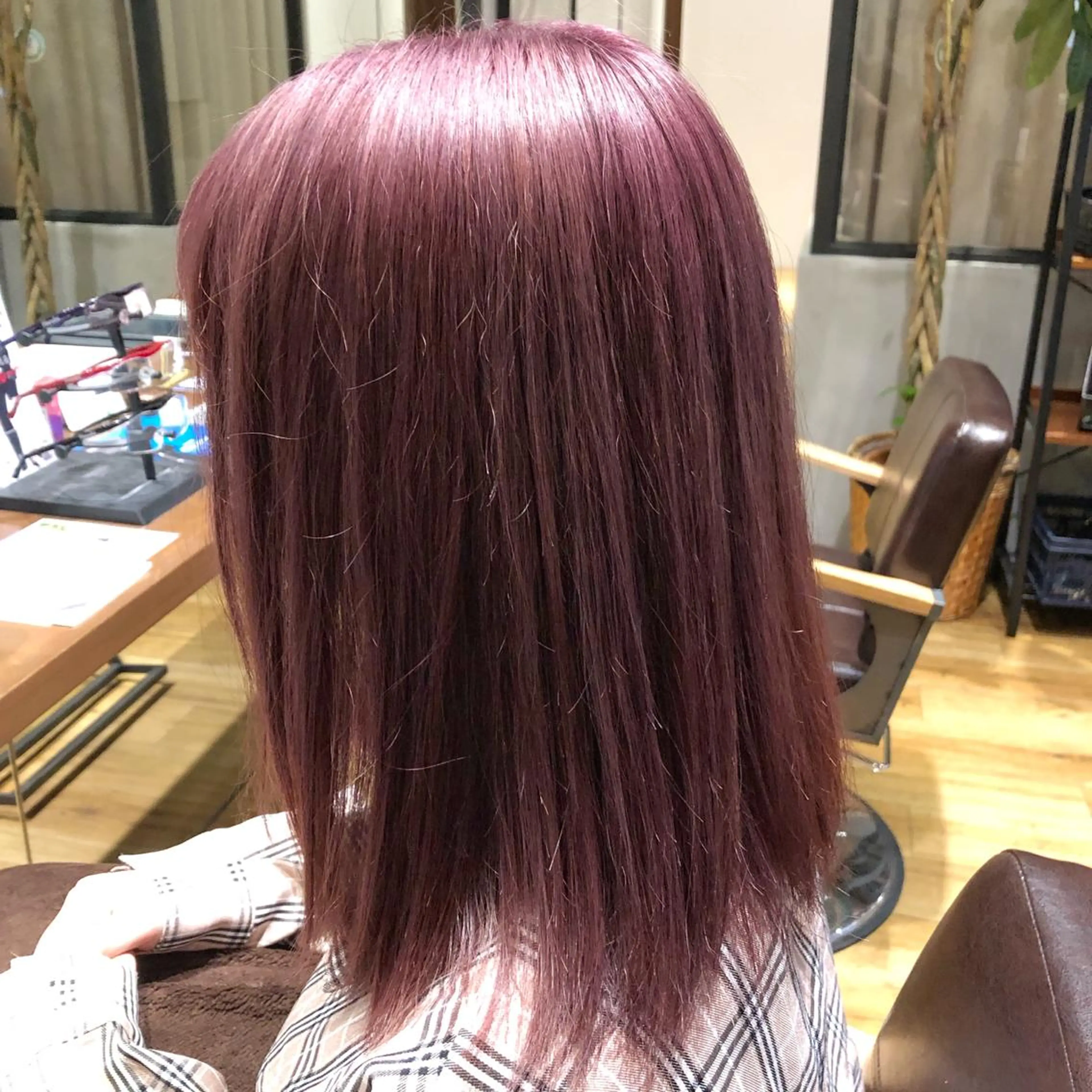 ミディアム カラー ダブルカラー ピンクカラー ヘアカラー トリートメント ◇おの あすか◇のヘアスタイル