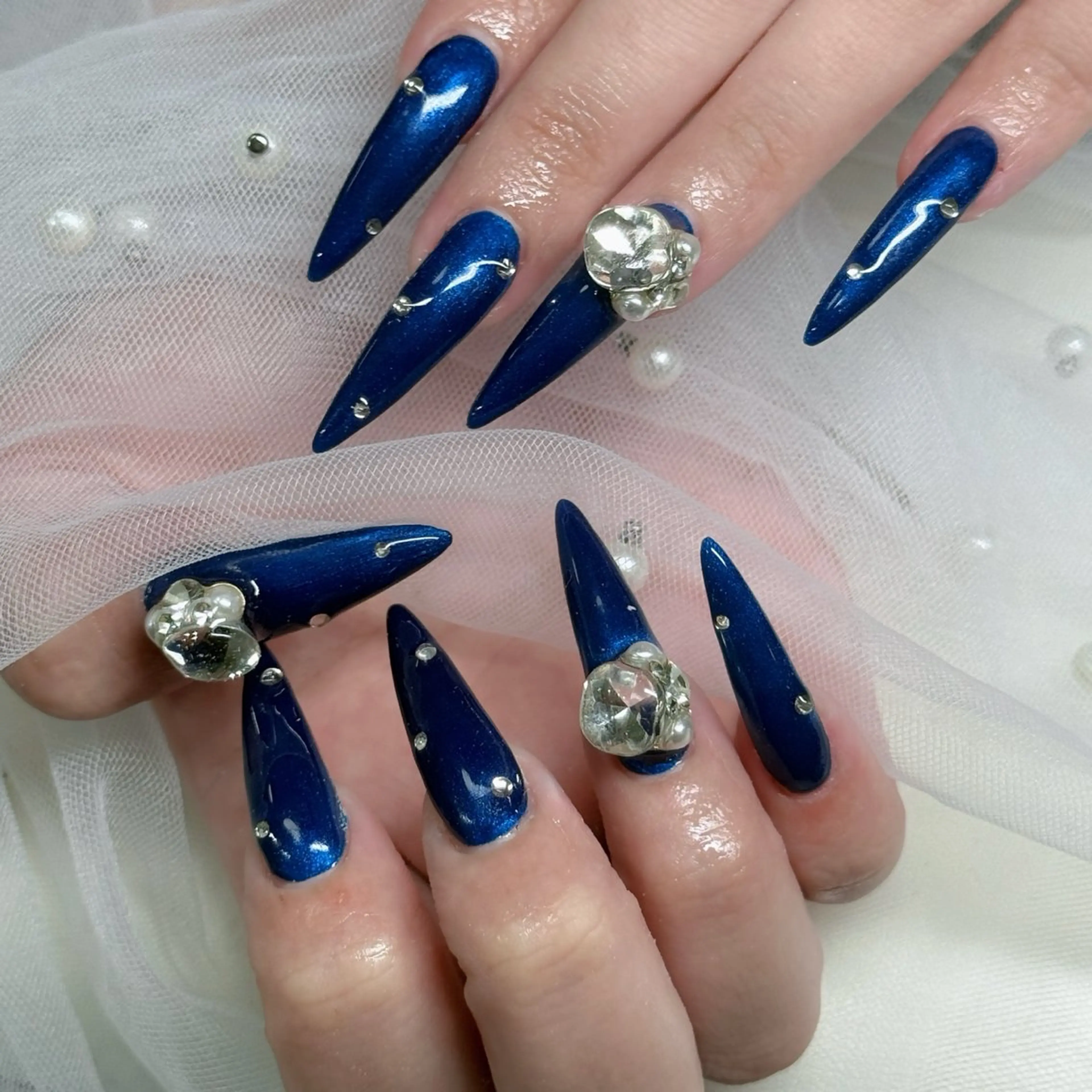 ネイル フットネイル フレンチネイル グラデーション 韓国ネイル ロングネイル ハンドネイル Hani Nail Salonのネイルデザイン