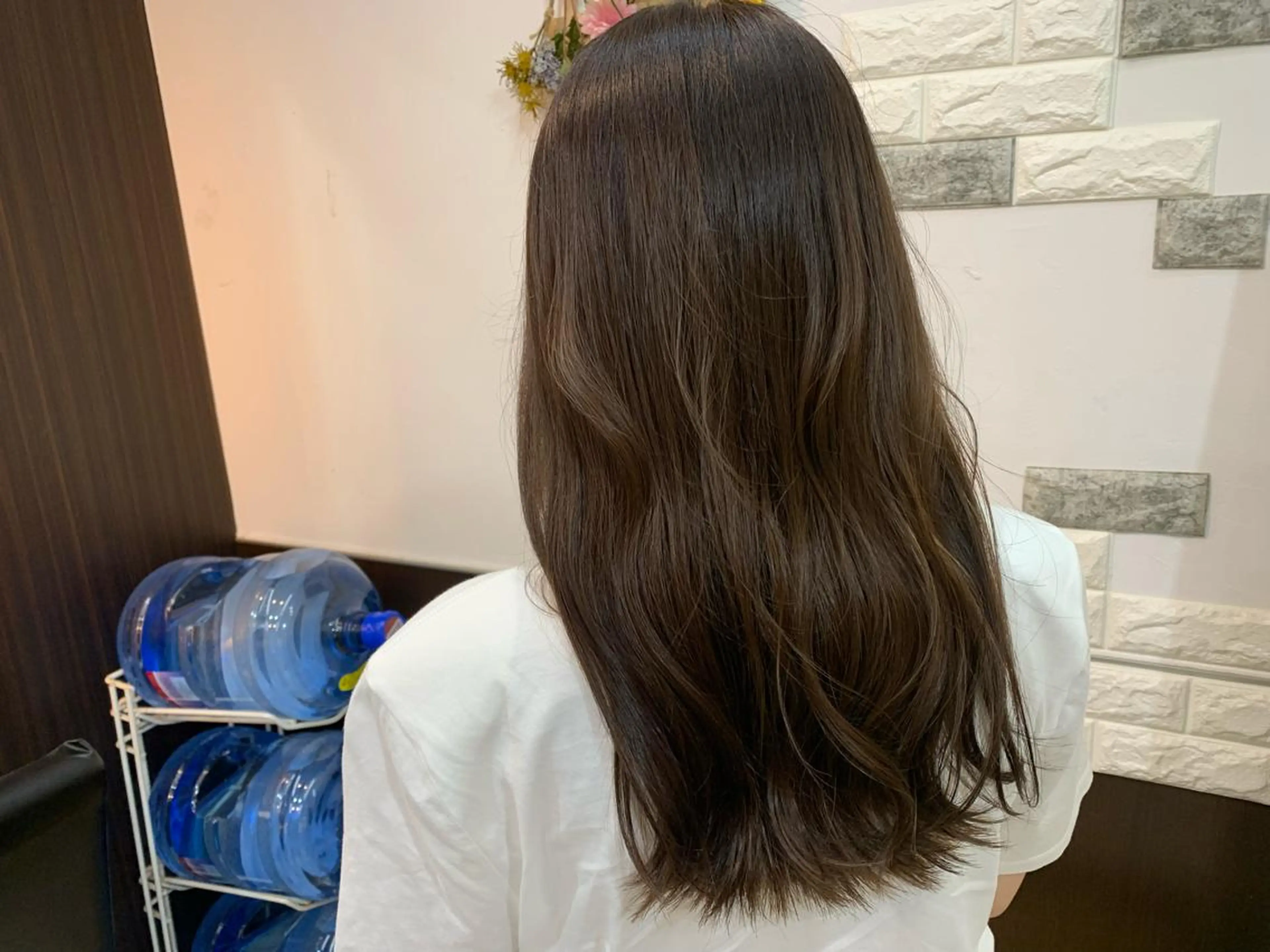 ロング カラー グレージュ 大人女性ぼかし メンズ強化🦙平作のヘアスタイル