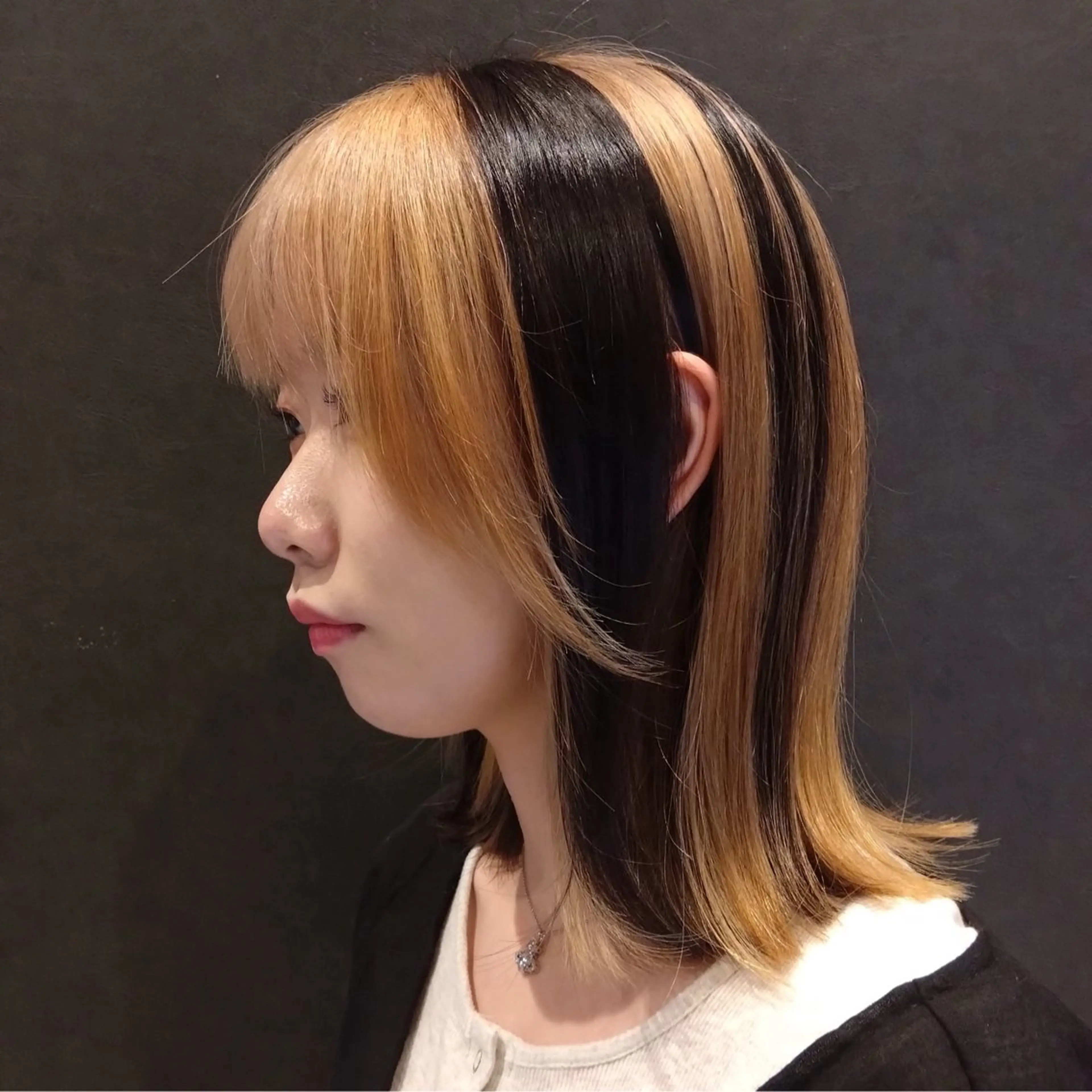 ミディアム カラー 透明感カラー 髪質改善 ヘアカラー トリートメント ブリーチ/ヘアケア/ 艶髪/イギチハルのヘアスタイル