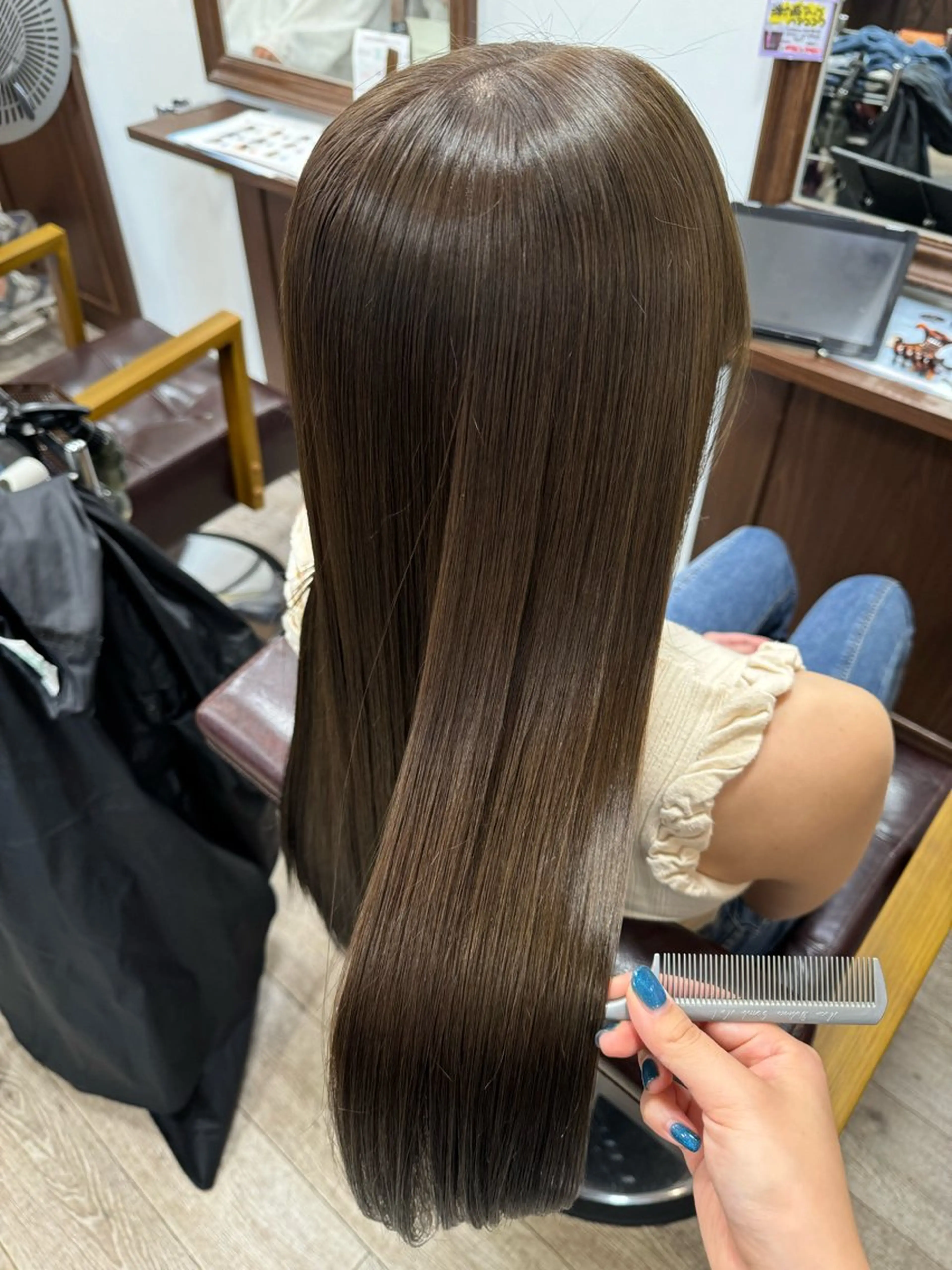 ロング ヘアカラー トリートメント メンズカット/透明感 カラー/河端悠花のヘアスタイル