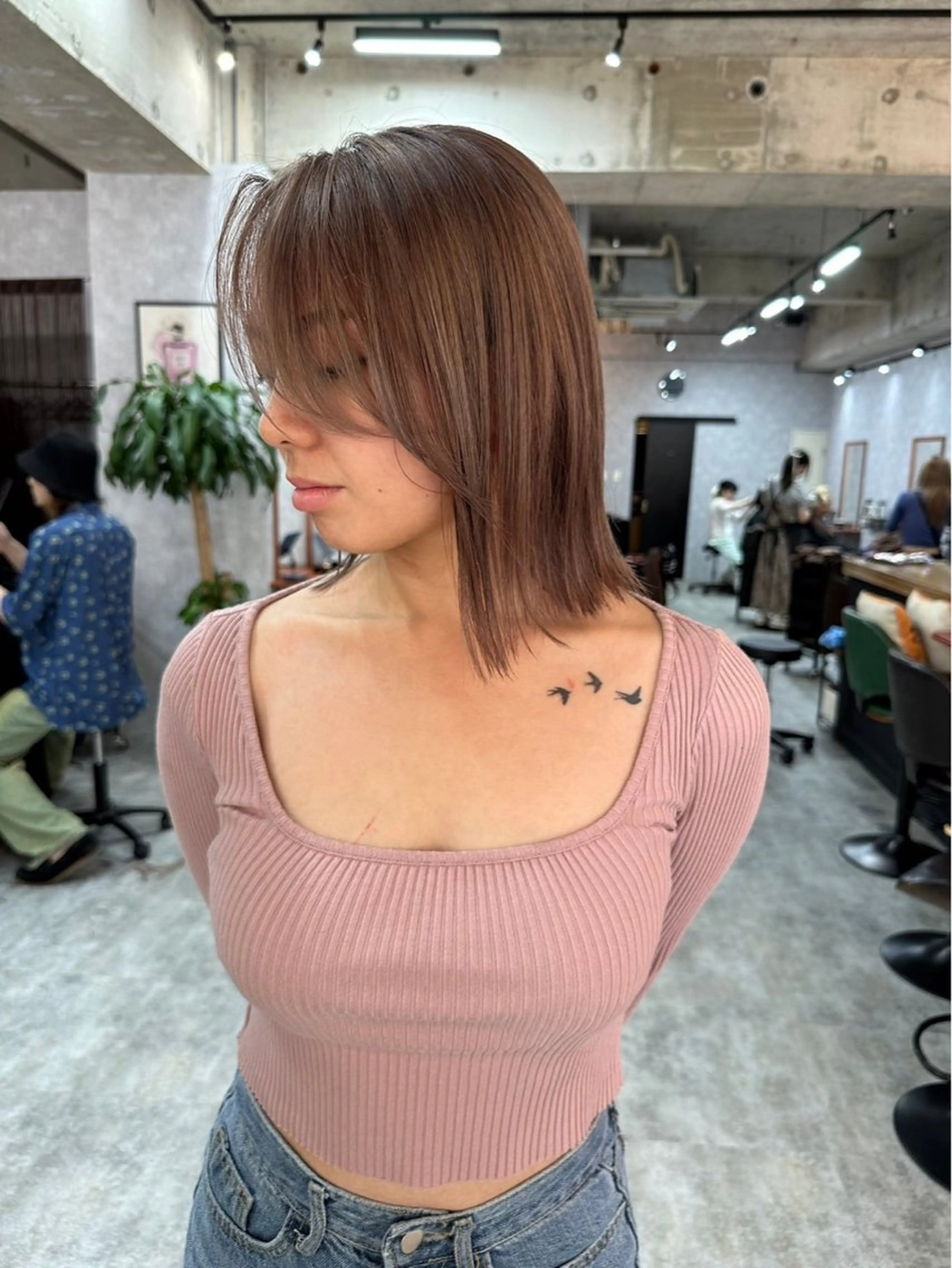 ミディアム カラー C'LD Hair Produce【シールドヘアープロデュース】所属・シールドヘアー/那覇 /縮毛矯正/ブリーチのヘアスタイル