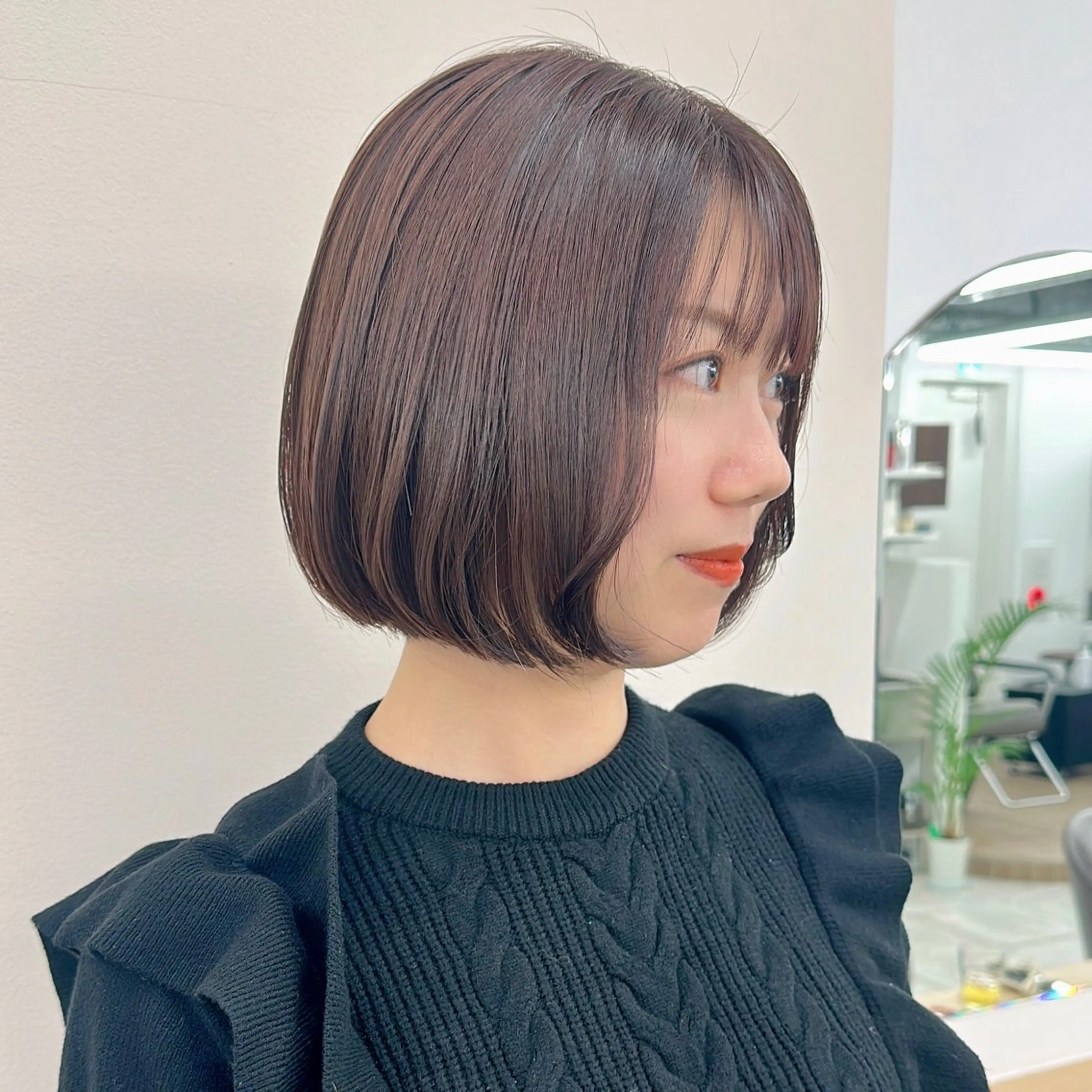 ミディアム カラー カット ヘアカラー トリートメント ブリーチなし/レイヤ ー特化🌈Tommyのヘアスタイル