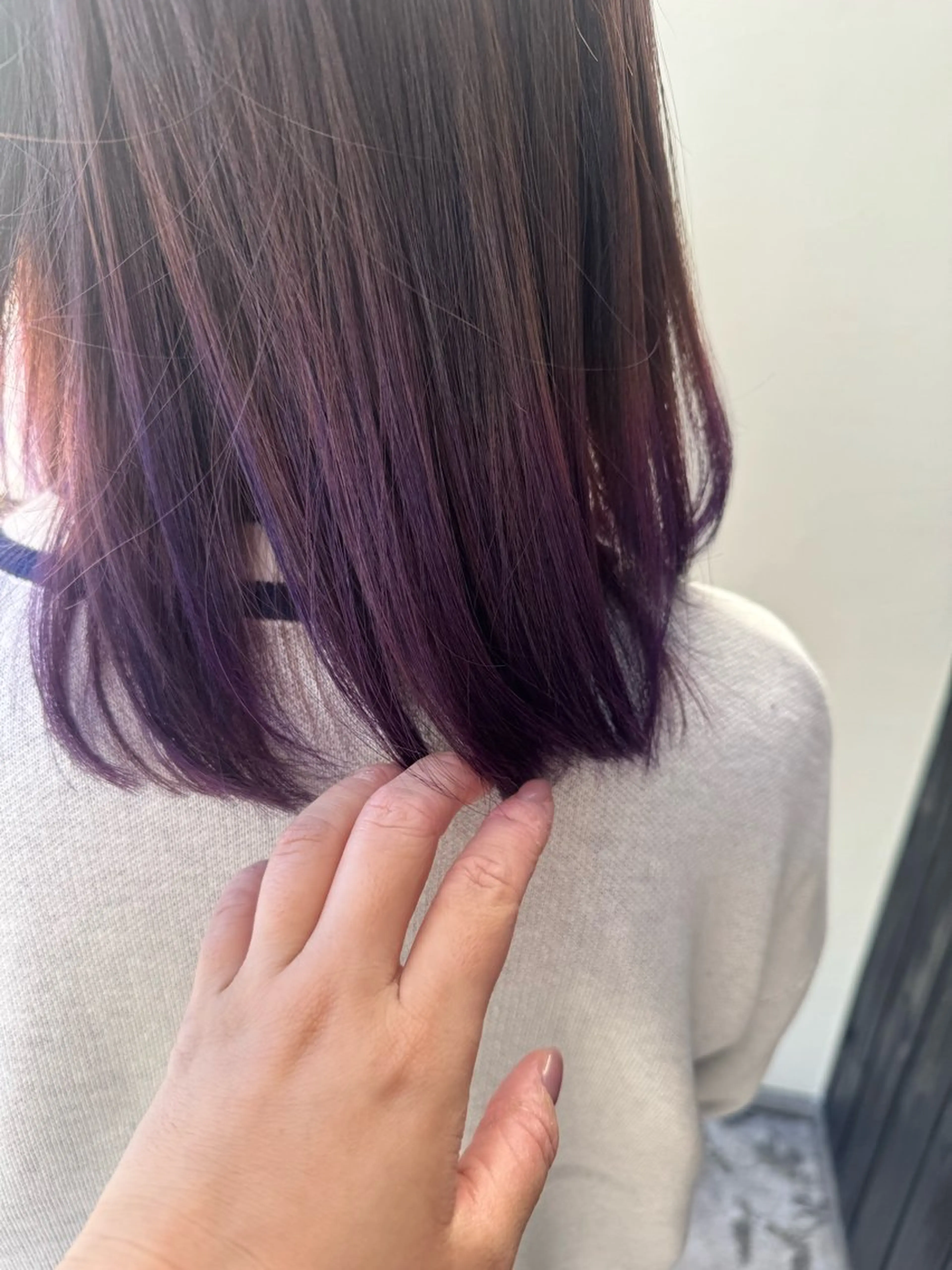 カラー カット ヘアカラー トリートメント 青とそら いしざかのヘアスタイル