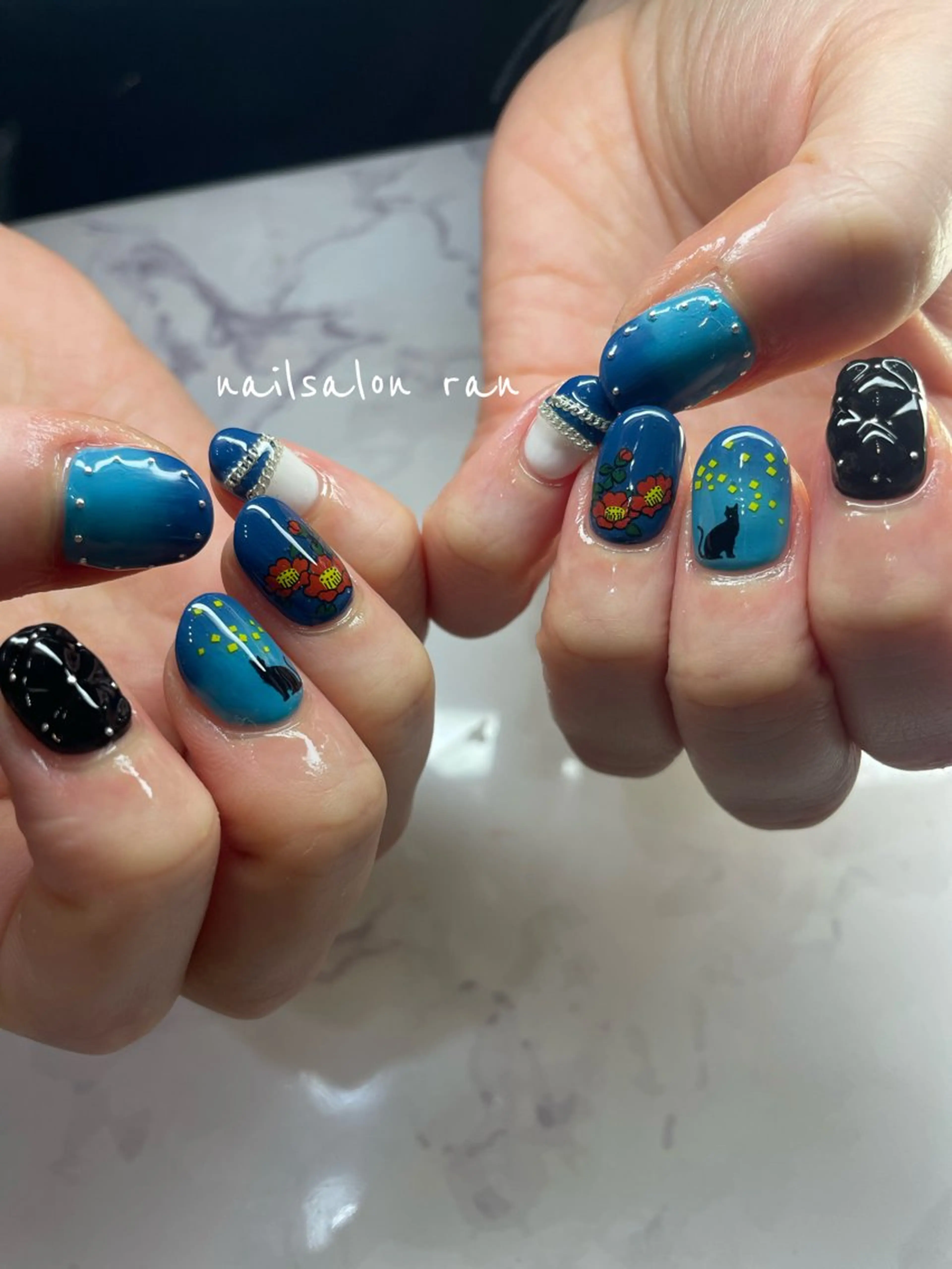 ネイル 持ち込み ハンドネイル ハンドケア nailsalon ranのネイルデザイン