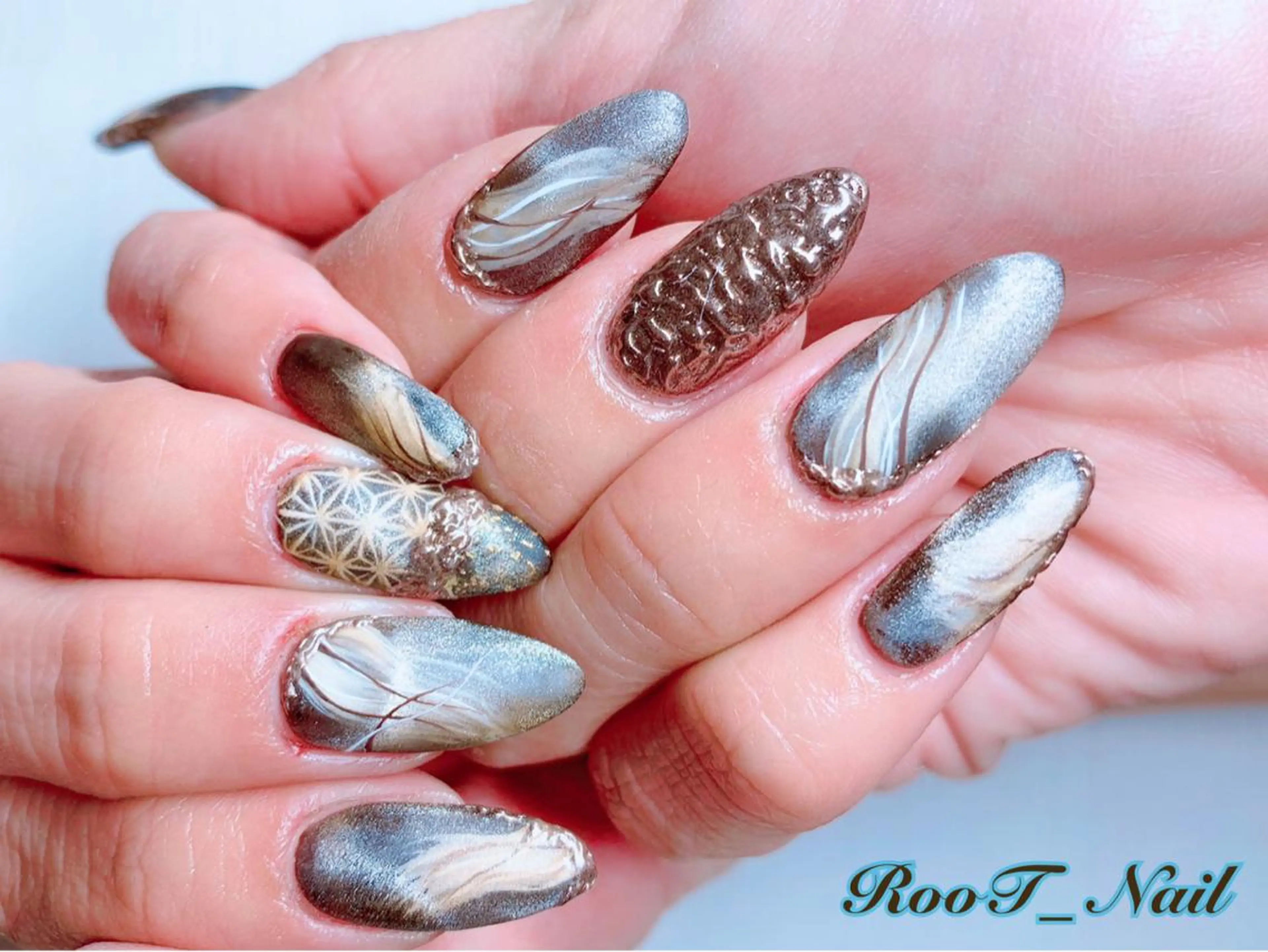 メンズ ネイル ハンドネイル RooT Nailのネイルデザイン