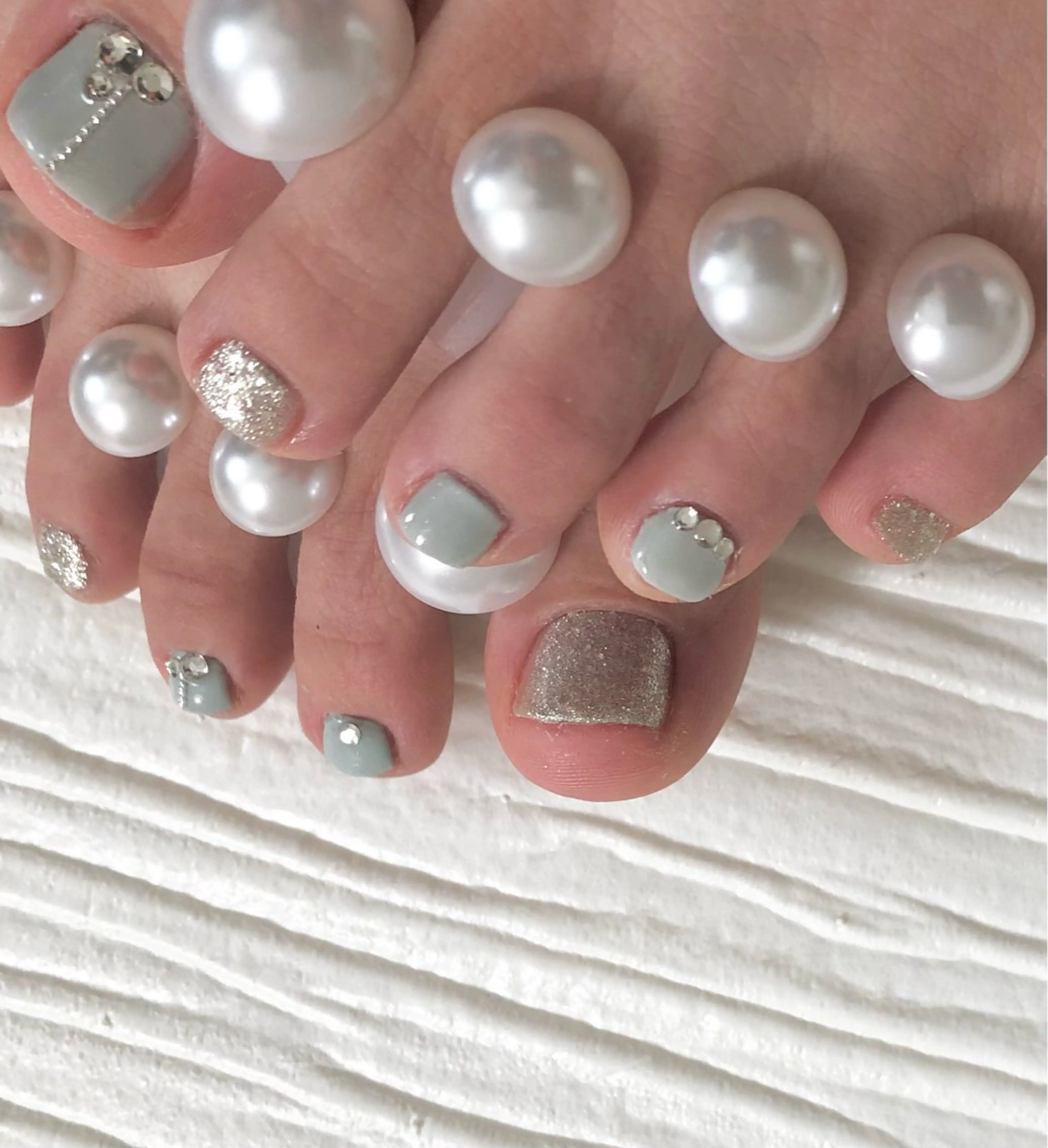 ネイル フットネイル フットネイル 自爪育成ネイルケア Lena  nailのネイルデザイン