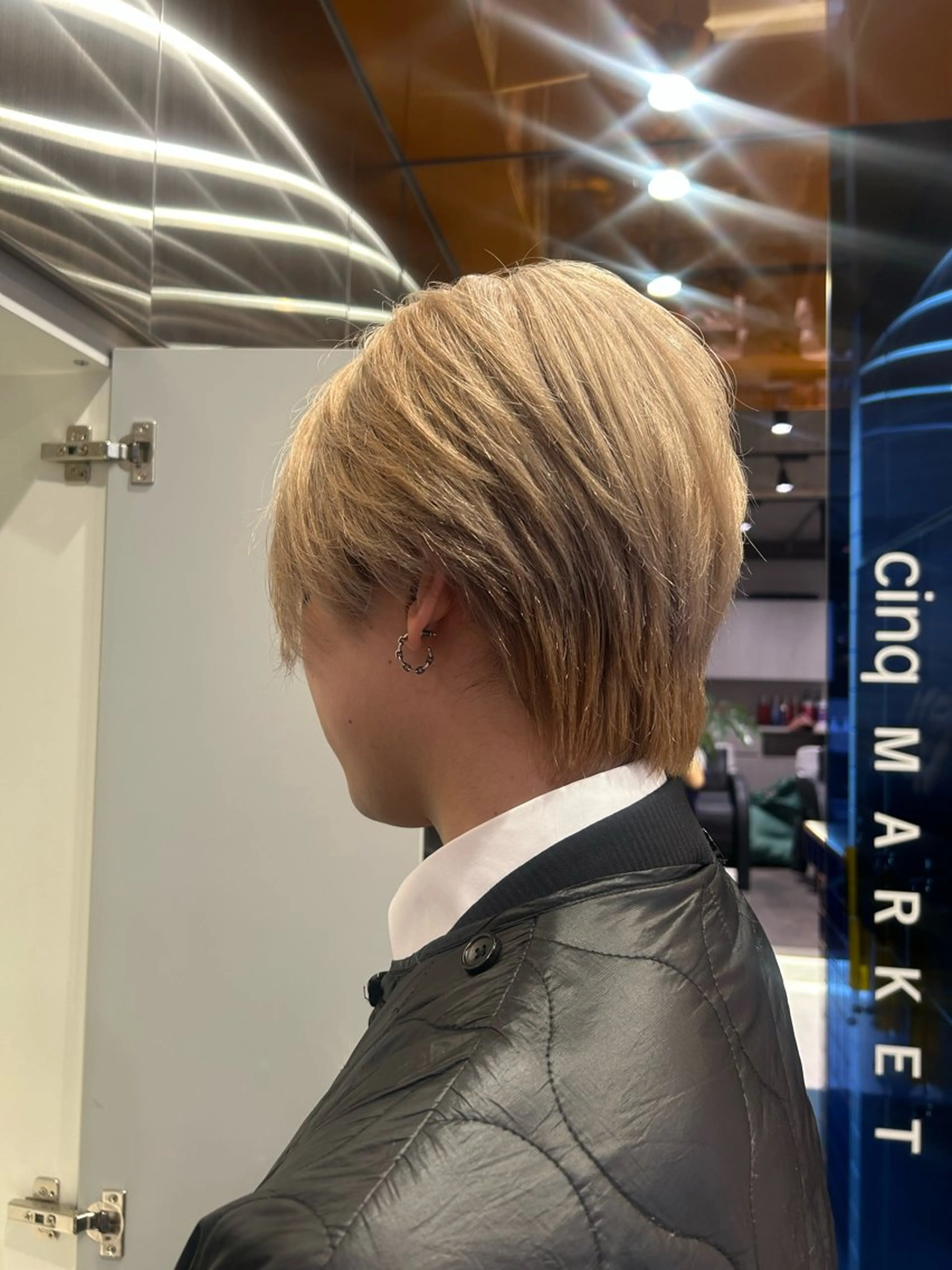 カラー メンズ ヘアカラー ミルクティーベージュ /sara💛のヘアスタイル