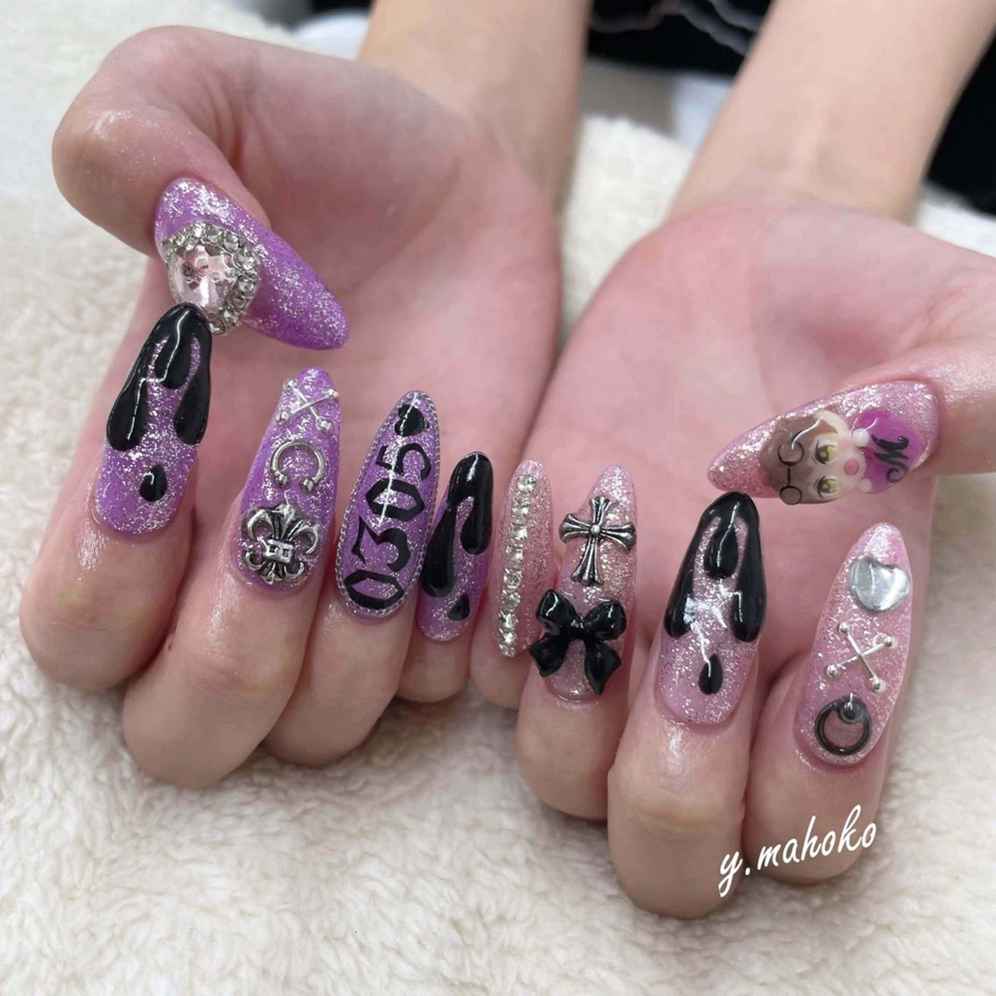 ネイル ハンドネイル She nail studio 原宿所属・パラジェル有/ スカルプ/mahoのネイルデザイン