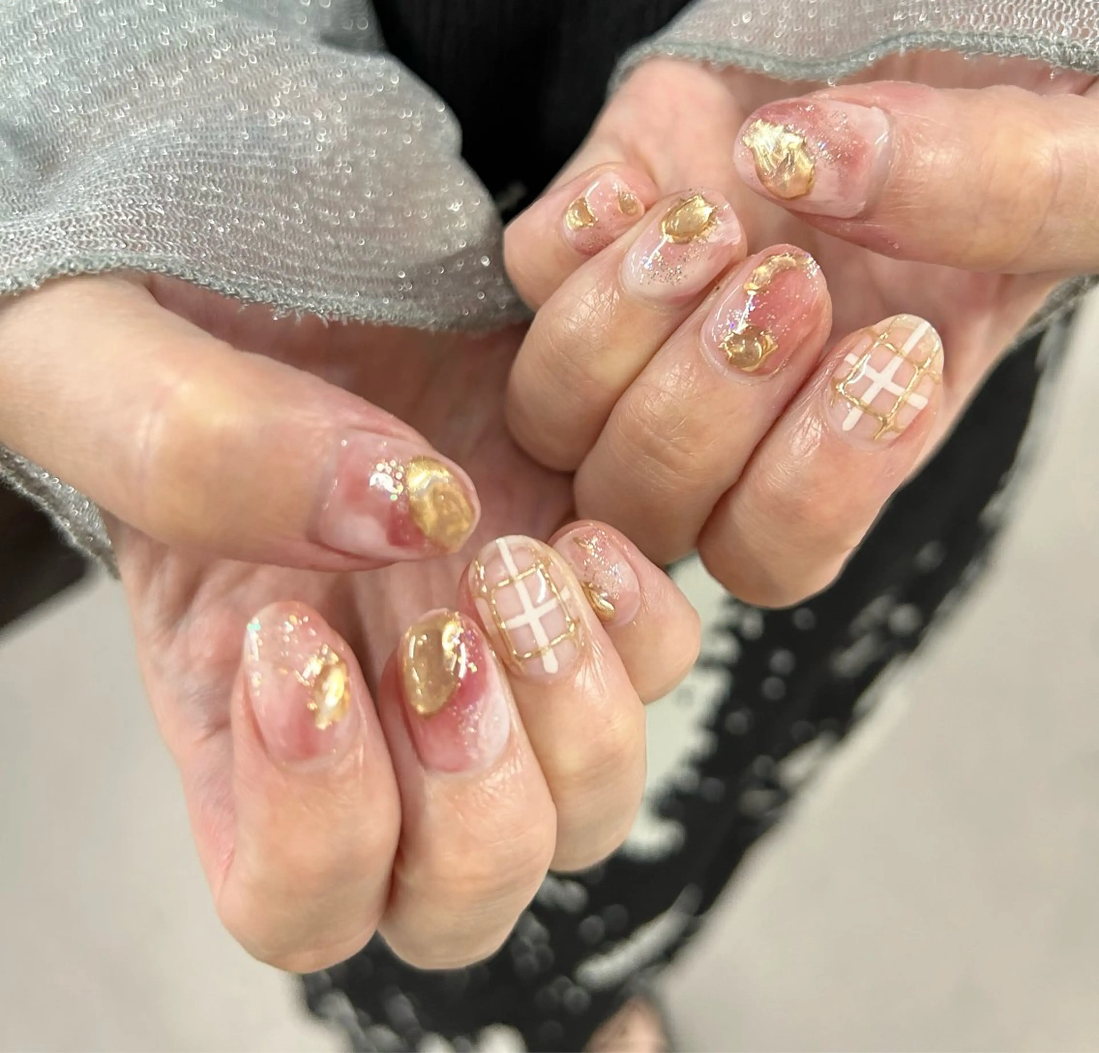 ネイル ニュアンスネイル ハンドネイル 福田 麻耶のネイルデザイン