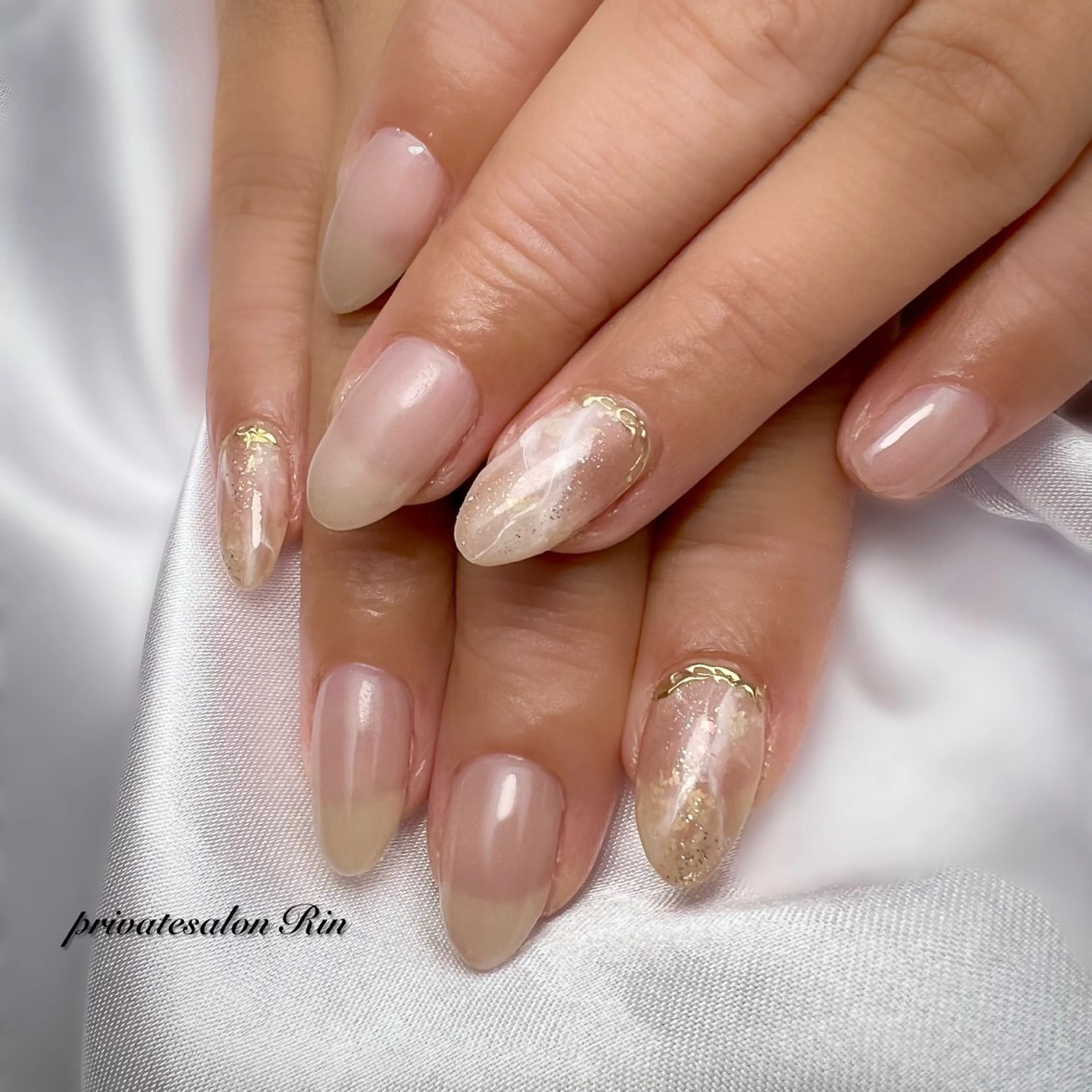 ネイル 大理石ネイル(マーブル) private salon Rinのネイルデザイン