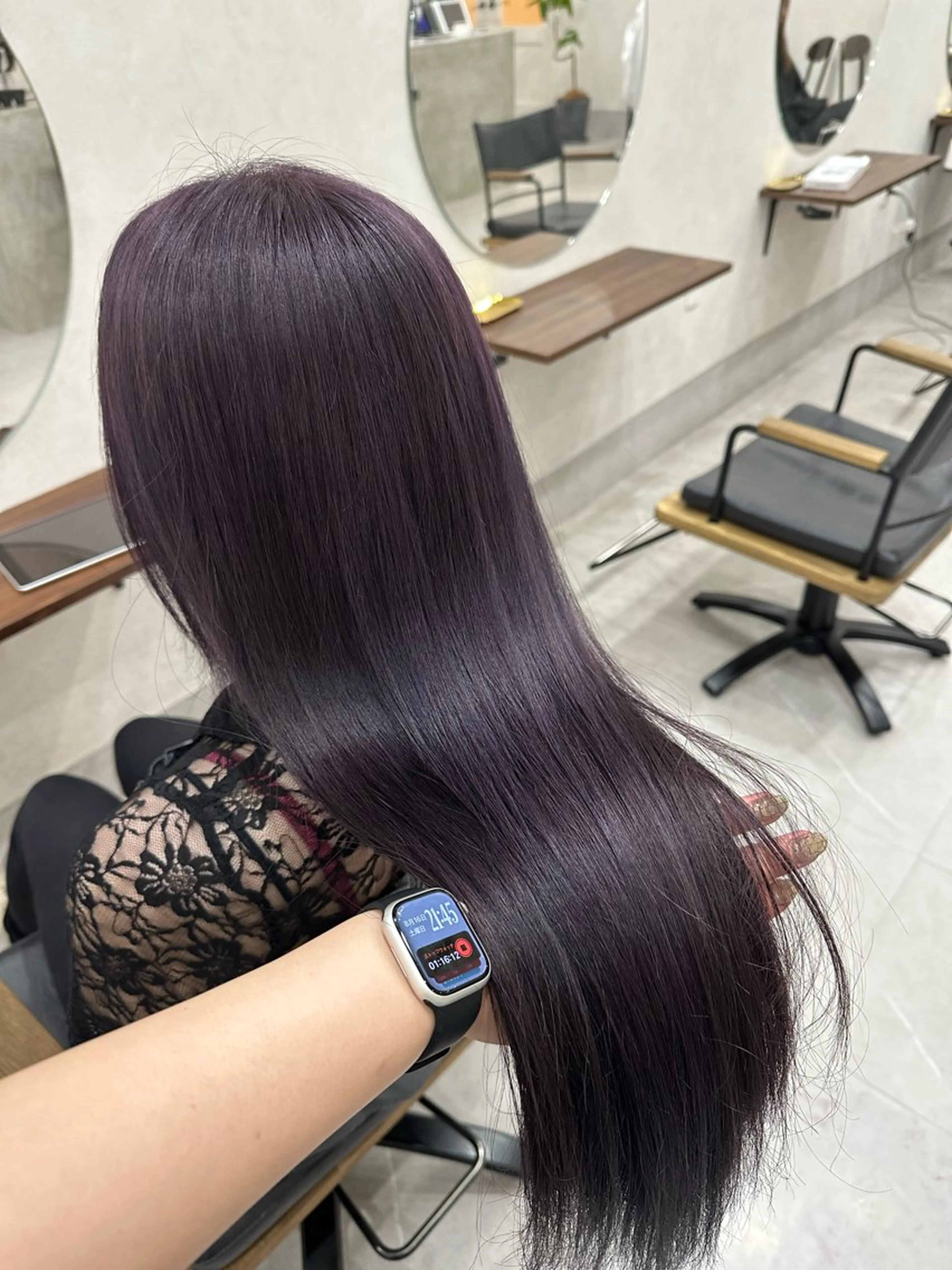 ロング カラー 透明感カラー stark所属・stark 北川珠里のヘアスタイル