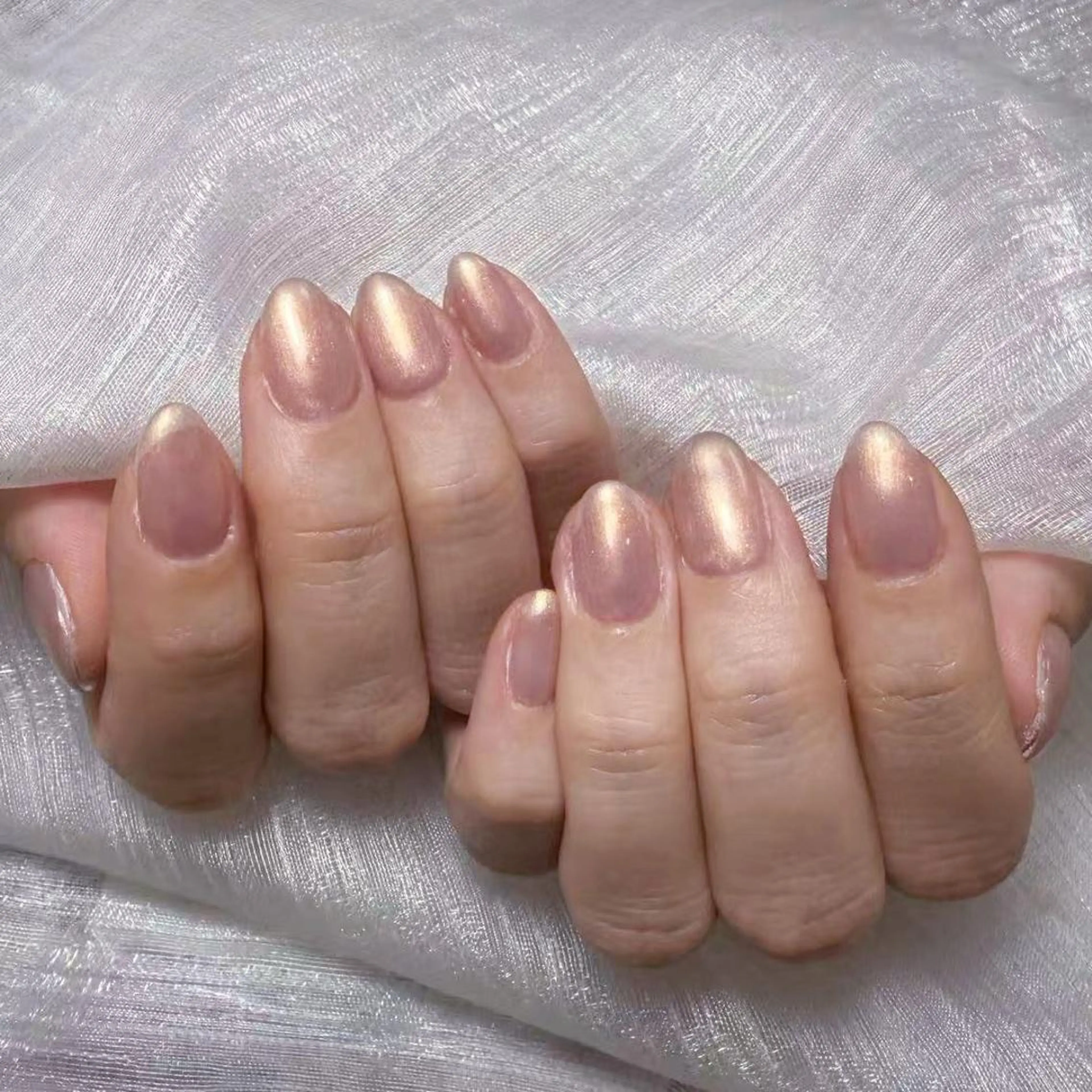 ネイル アートネイル オーロラネイル ガーリー キラキラネイル 韓国ネイル ハンドネイル DIANMOND NAIL🌸のネイルデザイン