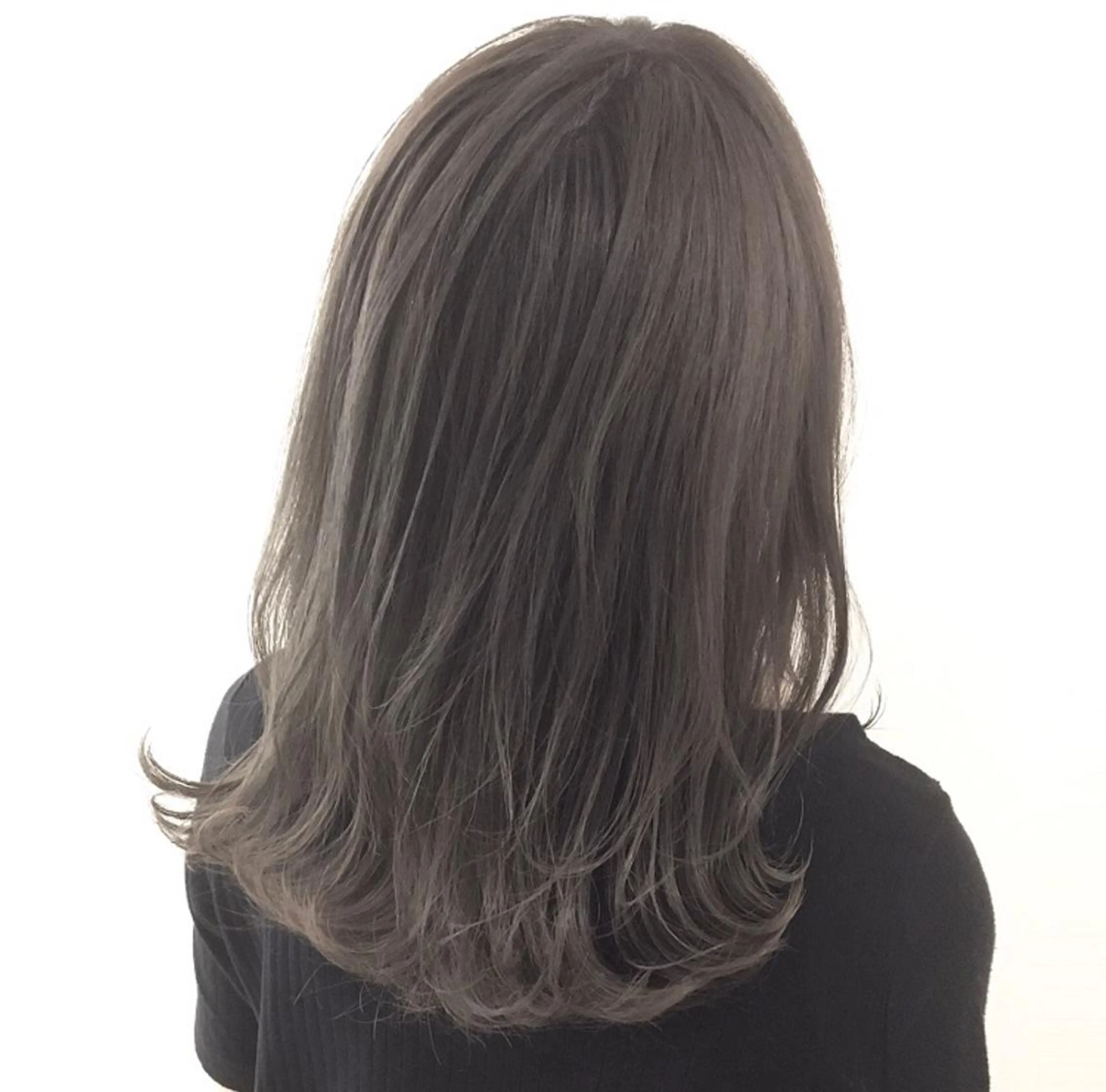 セミロング ブリーチなしダブル/ レイヤーカット 小棹のヘアスタイル